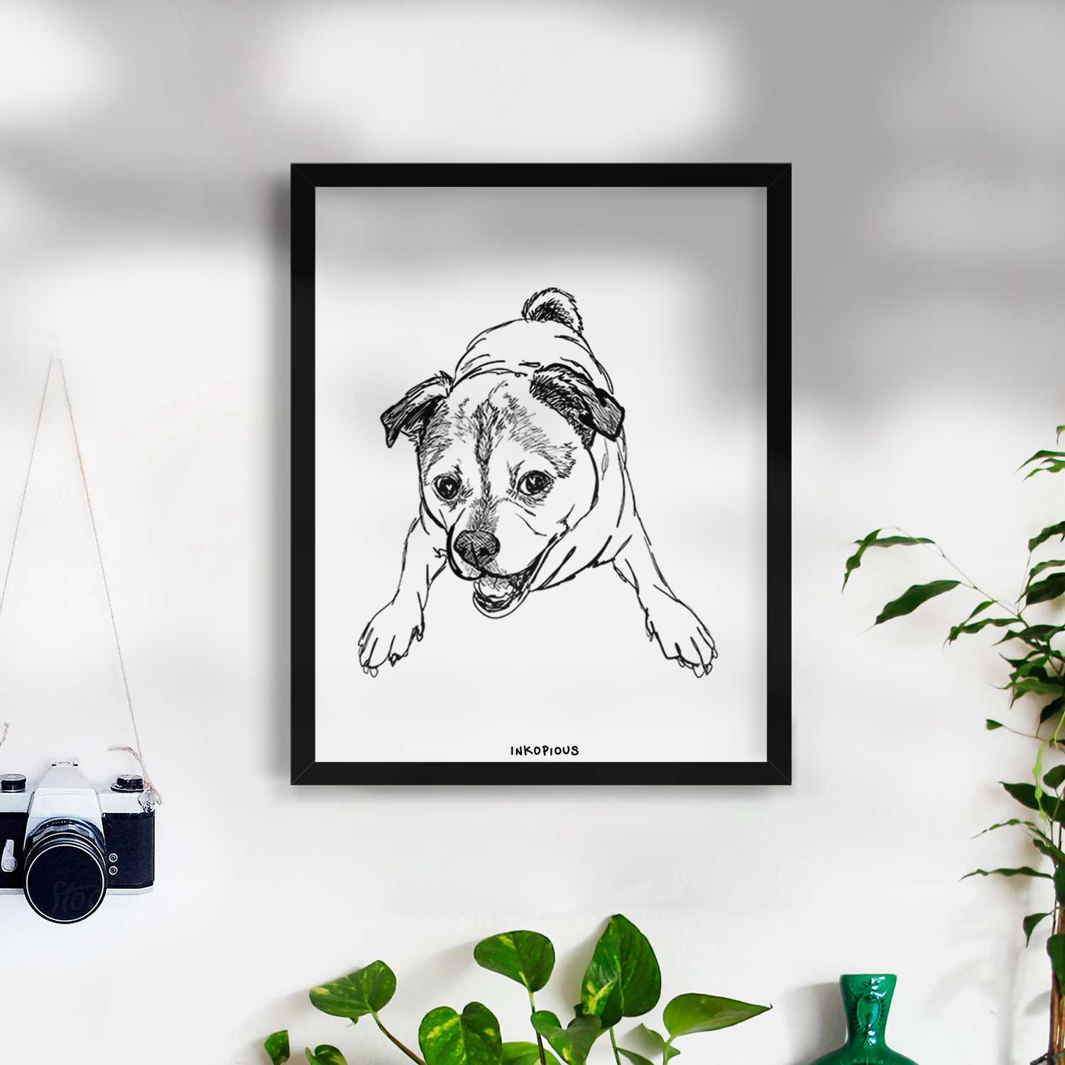 Doodled Rufus the Chug Art Print