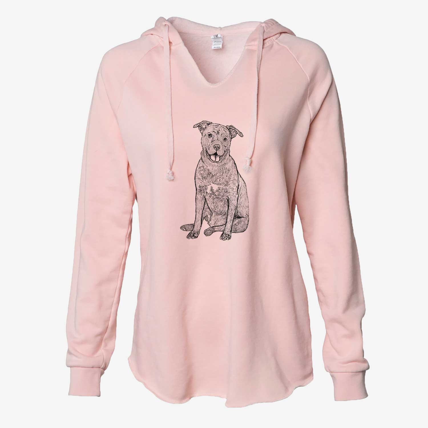 Doodled Sasha the Cane Corso - Cali Wave Hooded Sweatshirt