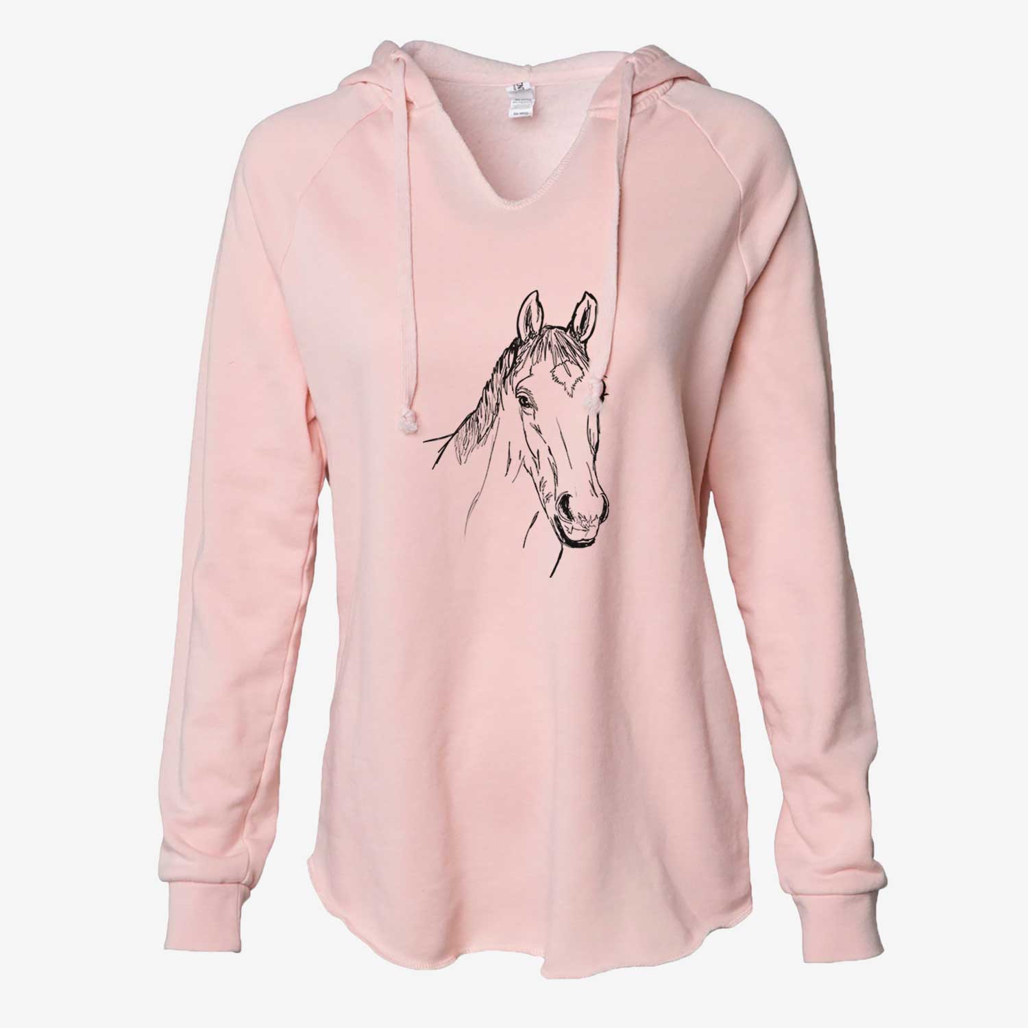 Doodled Scooby the Arabian Horse - Cali Wave Hooded Sweatshirt