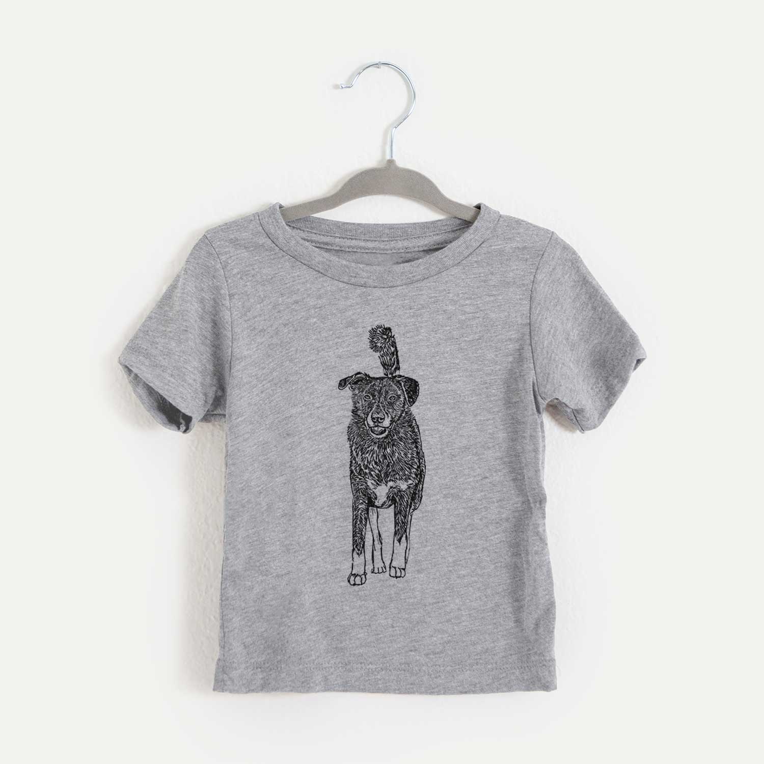 Doodled Shadow the Border Collie Mix - Kids/Youth/Toddler Shirt