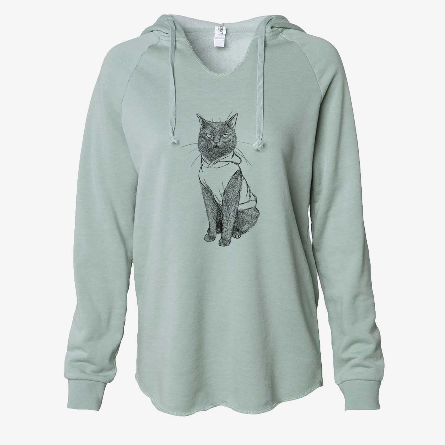 Doodled Simon Yosh the Bombay Cat - Cali Wave Hooded Sweatshirt
