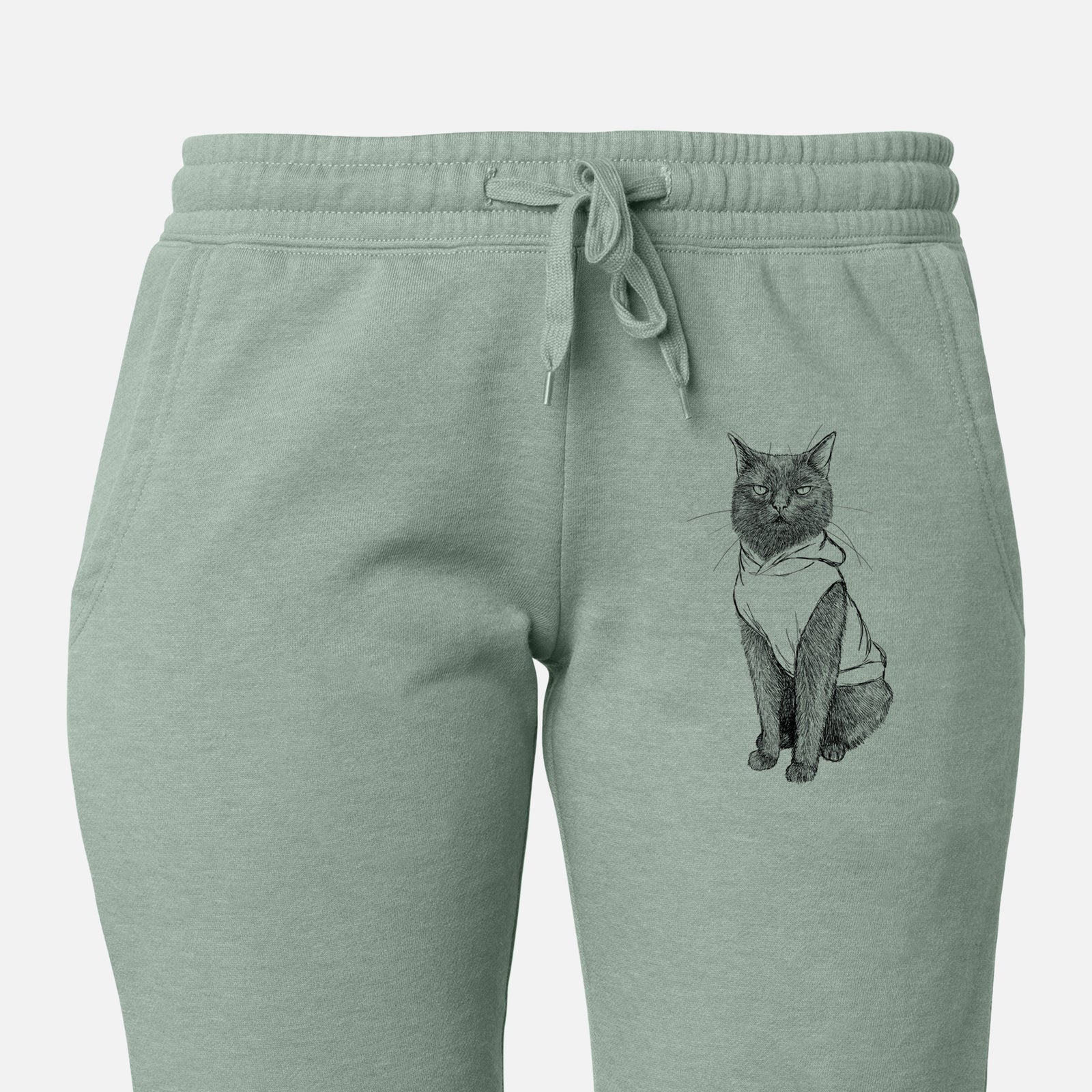 Doodled Simon Yosh the Bombay Cat - Women's Cali Wave Joggers