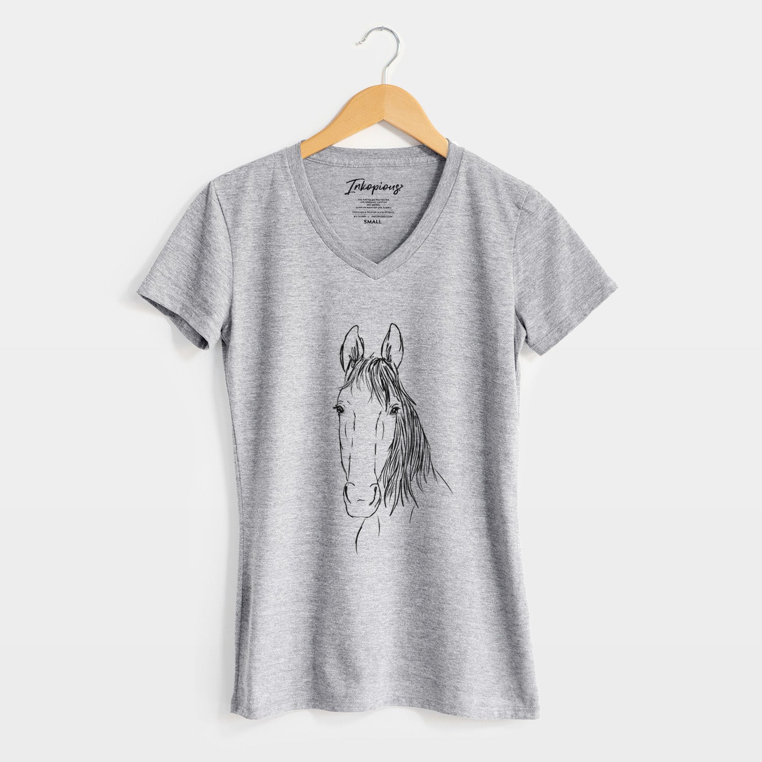 Doodled Socks Will Dew the American Standardbred Horse - Women's Perfect V-neck Shirt