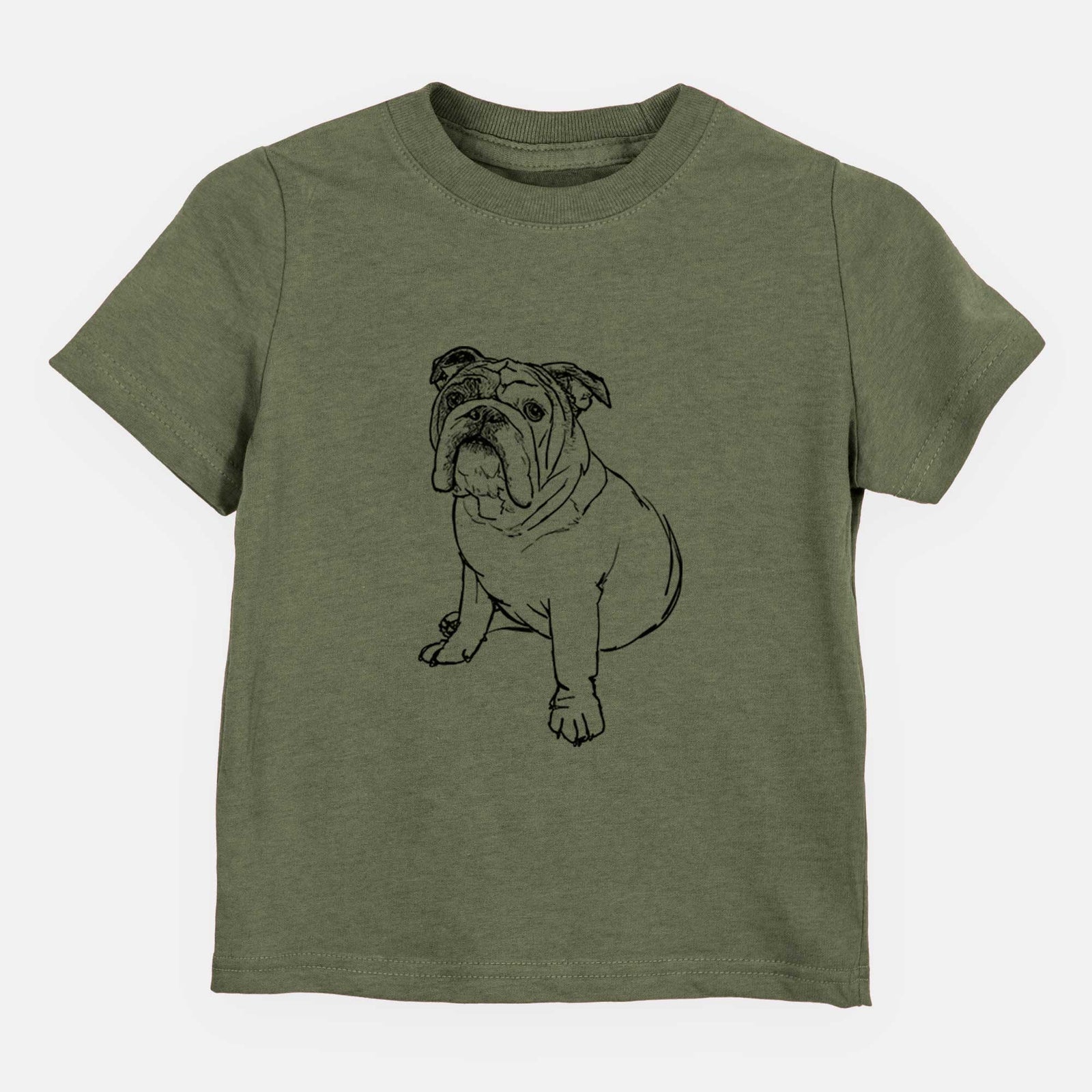 Doodled Yogi the English Bulldog - Kids/Youth/Toddler Shirt