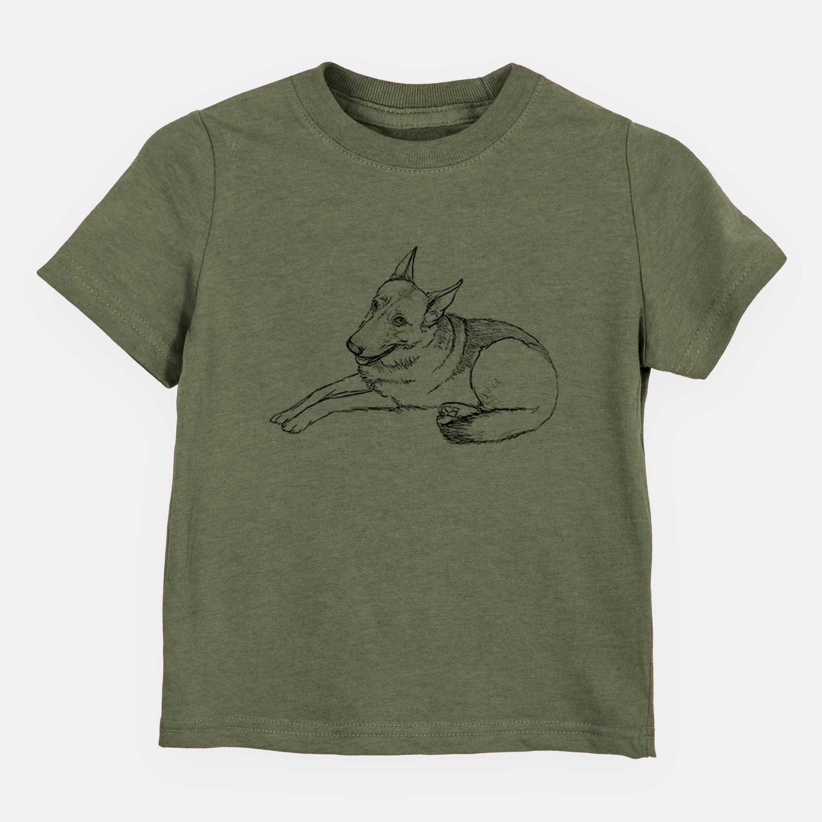 Doodled Zeussy the German Shepherd - Kids/Youth/Toddler Shirt