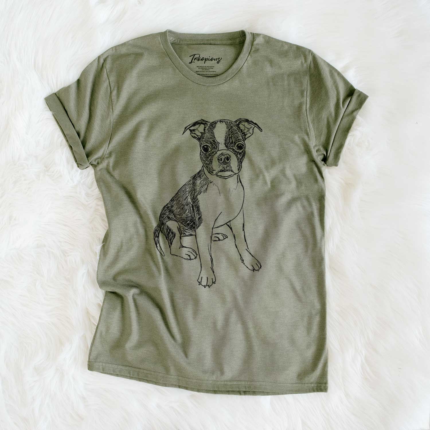 Doodled Zoey the Boston Terrier - Unisex Crewneck