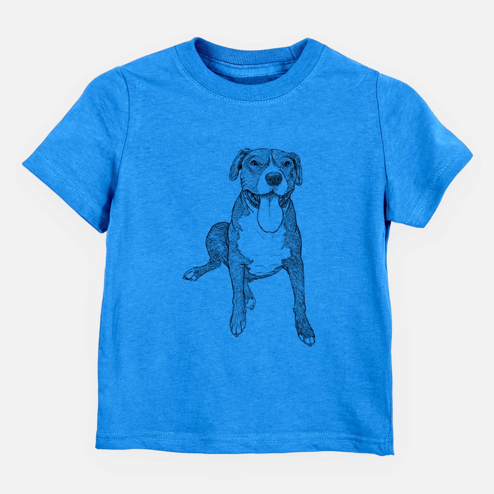 Doodled Zorro the Pitbull Mix - Kids/Youth/Toddler Shirt
