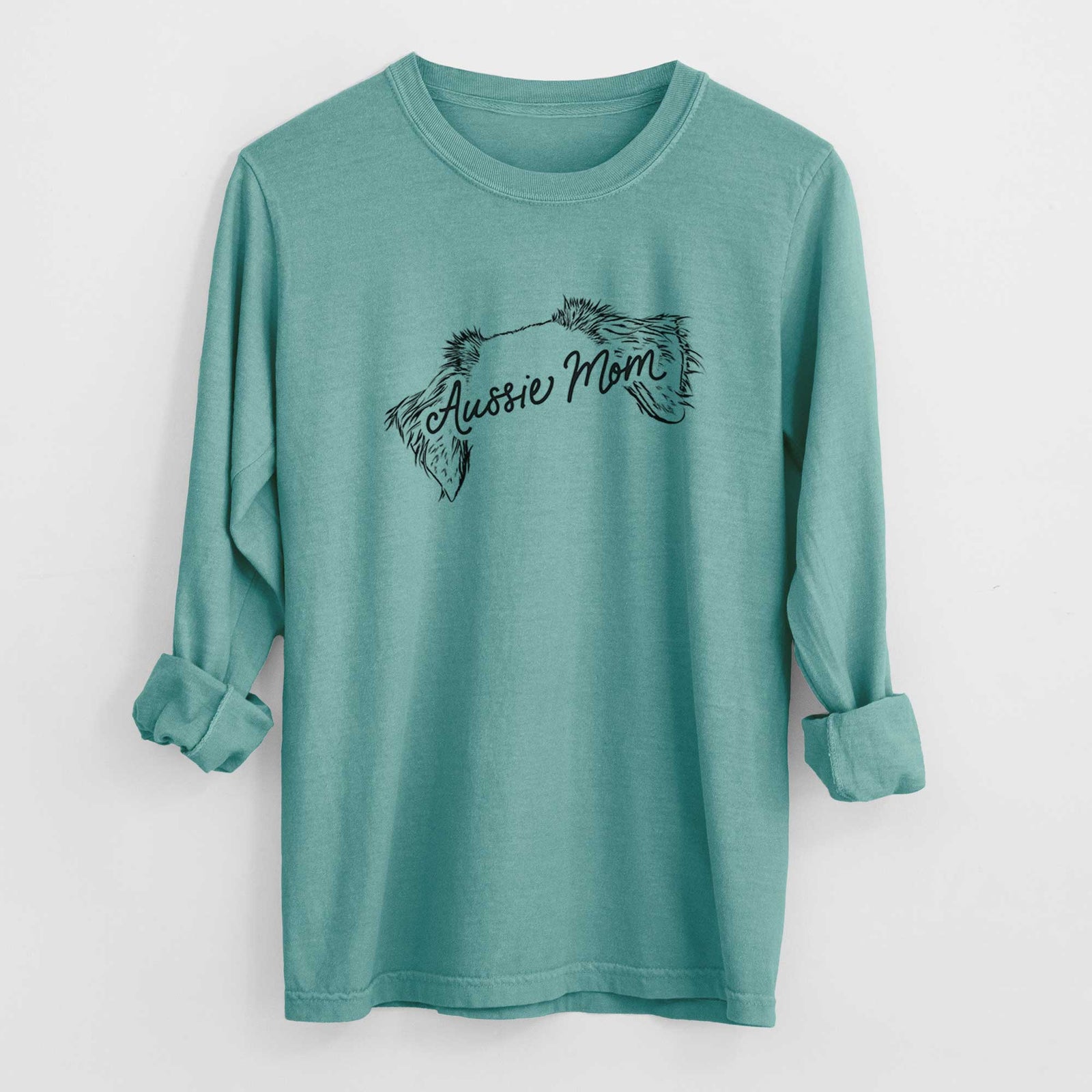 Australian Shepherd Mom - Heavyweight 100% Cotton Long Sleeve