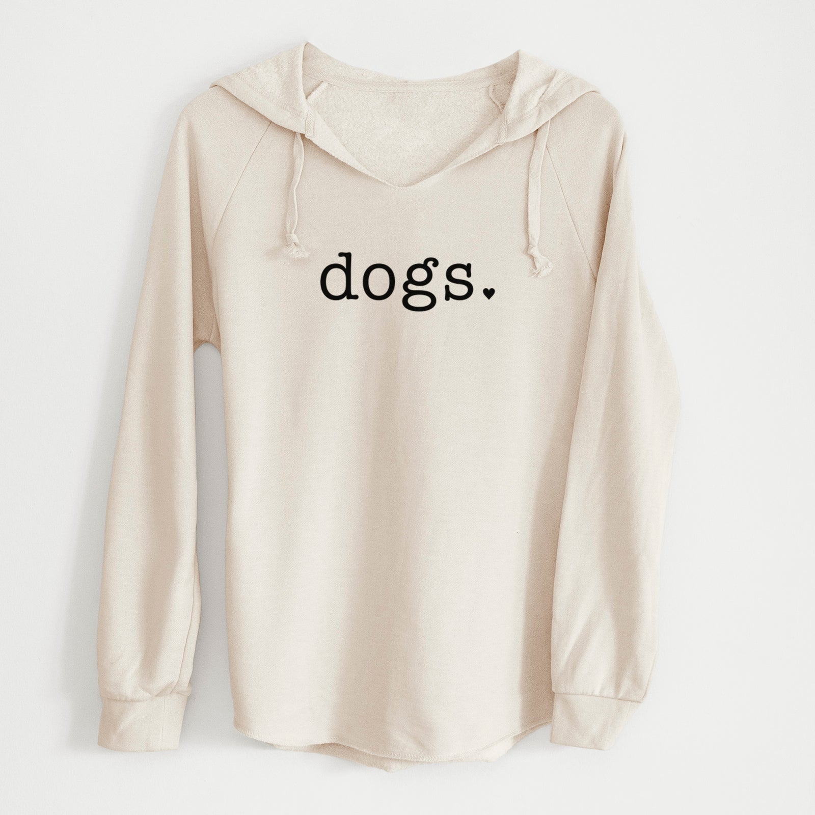 'Dogs' design on a Bone Cali Wave Hooded Sweatshirt