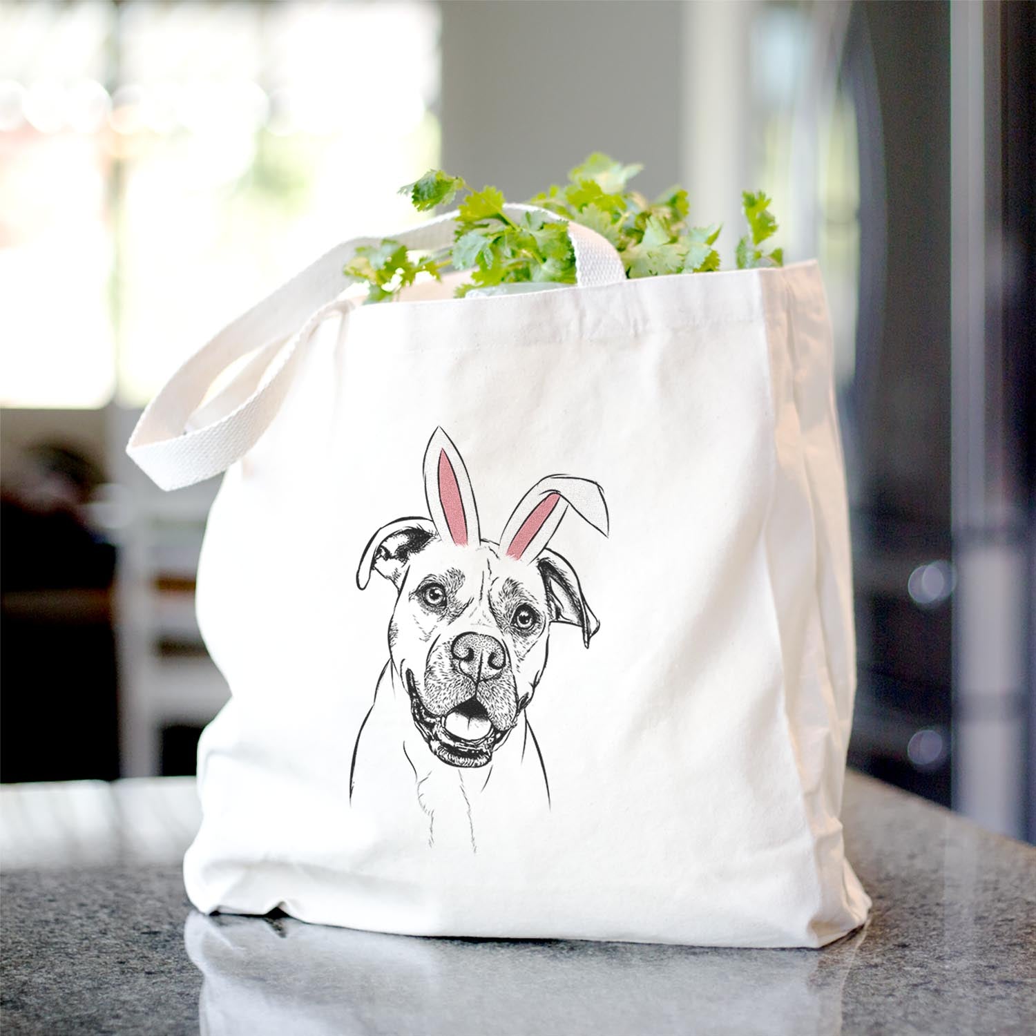 Frankie Tankie the Boxer Mix - Tote Bag