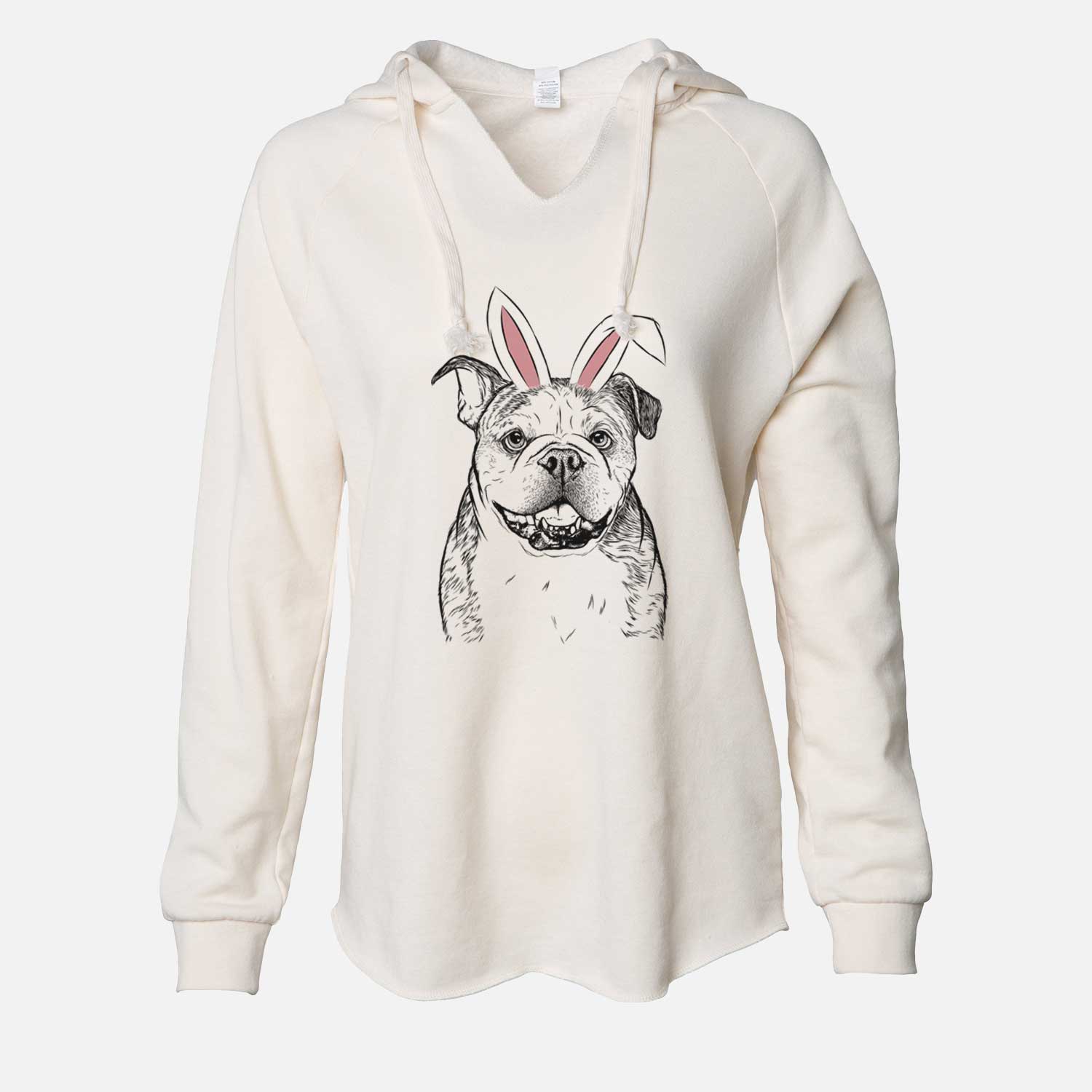 Easter Agatha the Boston Bulldog - Cali Wave Hooded Sweatshirt