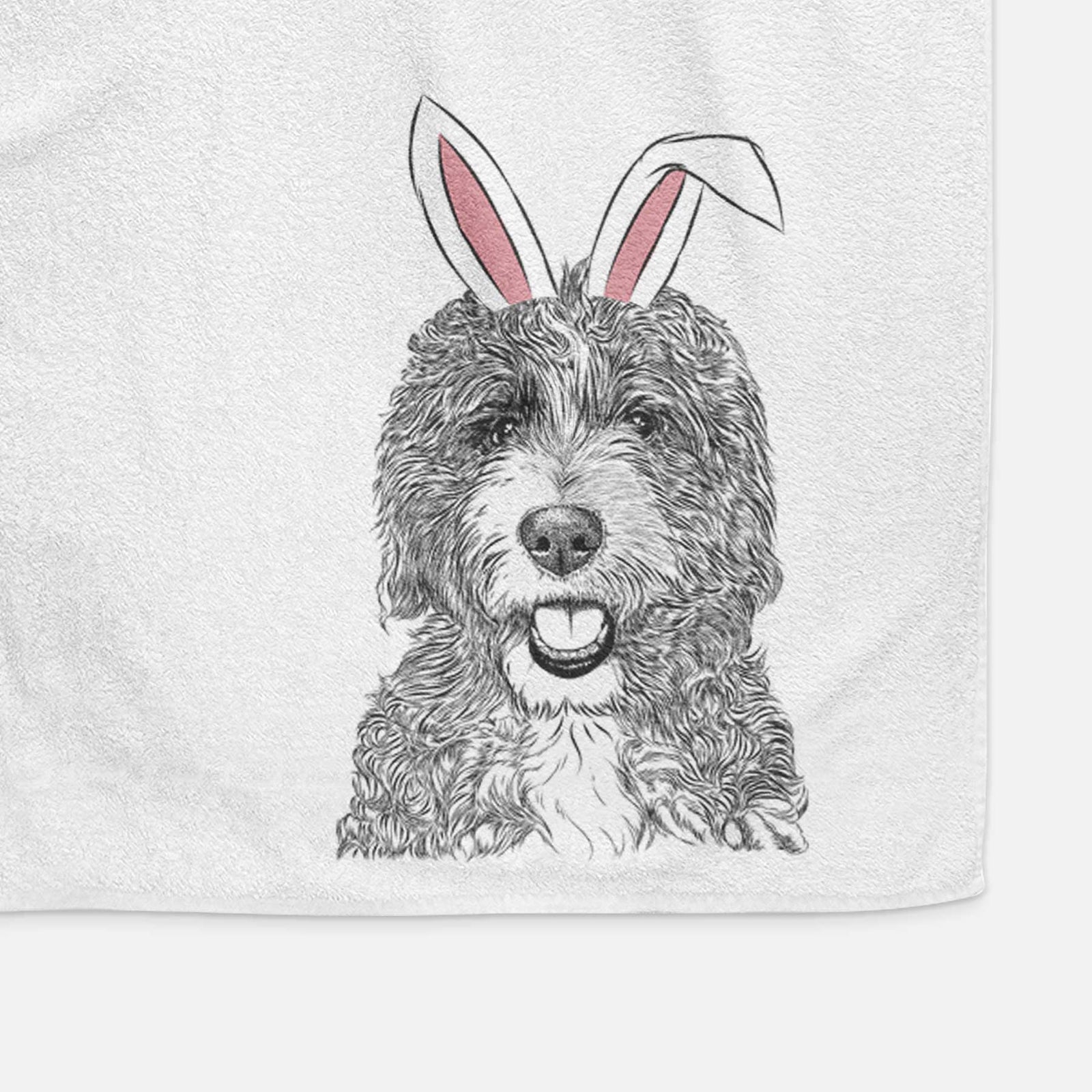 Bash the Bernedoodle Decorative Hand Towel