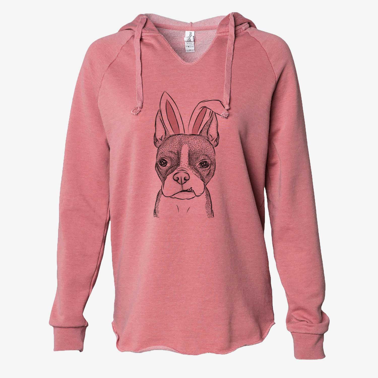 Easter Bean the Boston Terrier - Cali Wave Hooded Sweatshirt