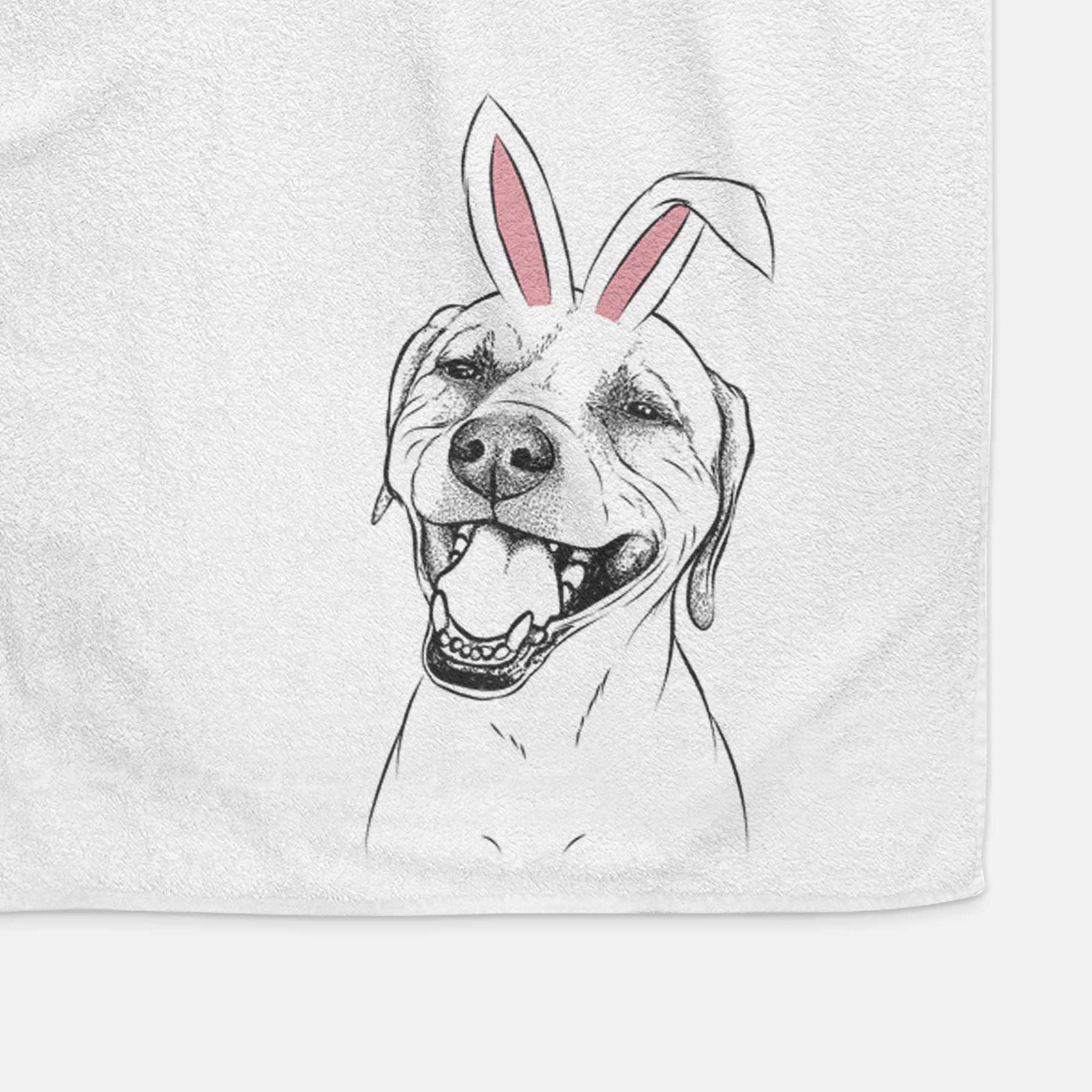 Beemer the Boxer Pitbull Terrier Mix Decorative Hand Towel