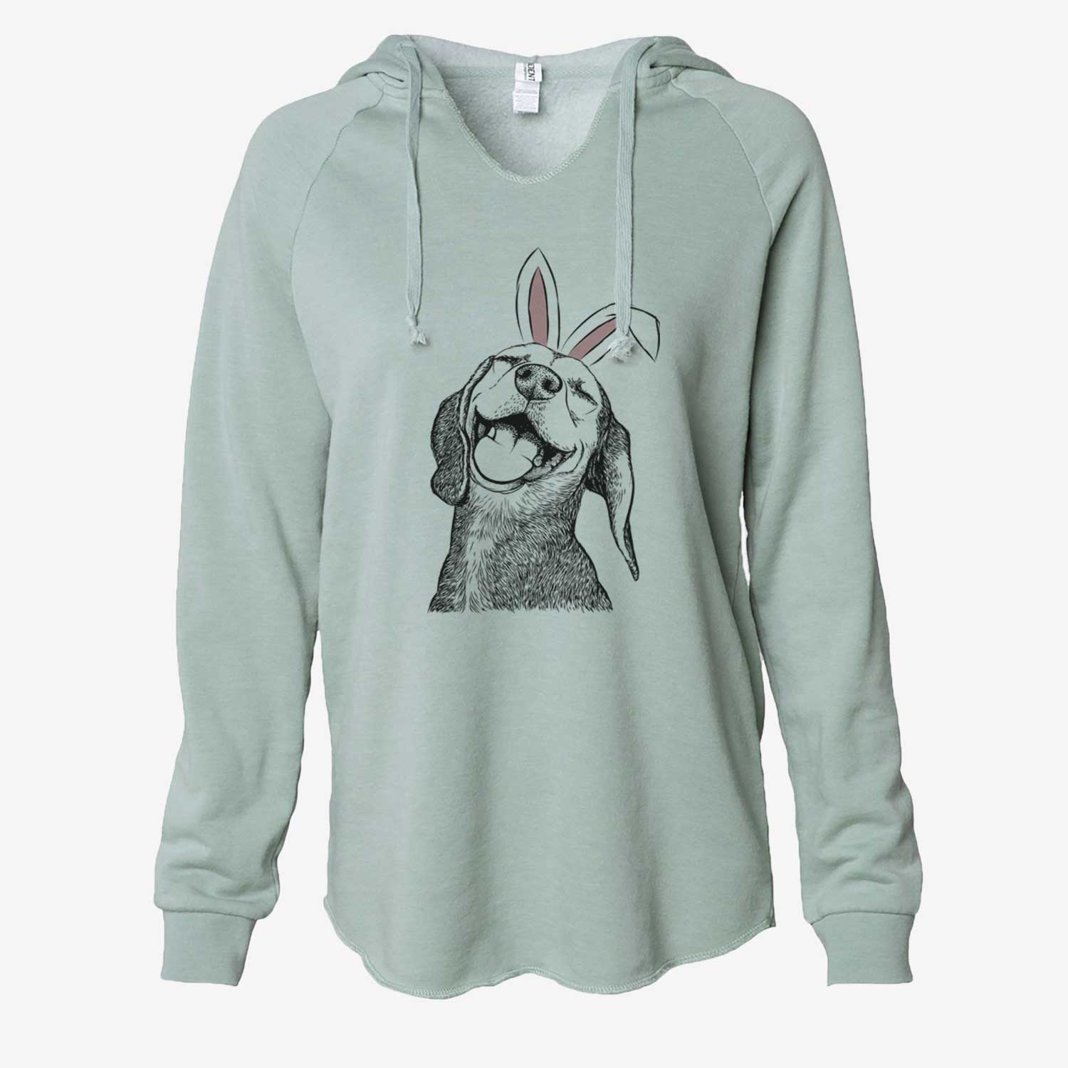 Easter Belle the Hound Mix - Cali Wave Hooded Sweatshirt