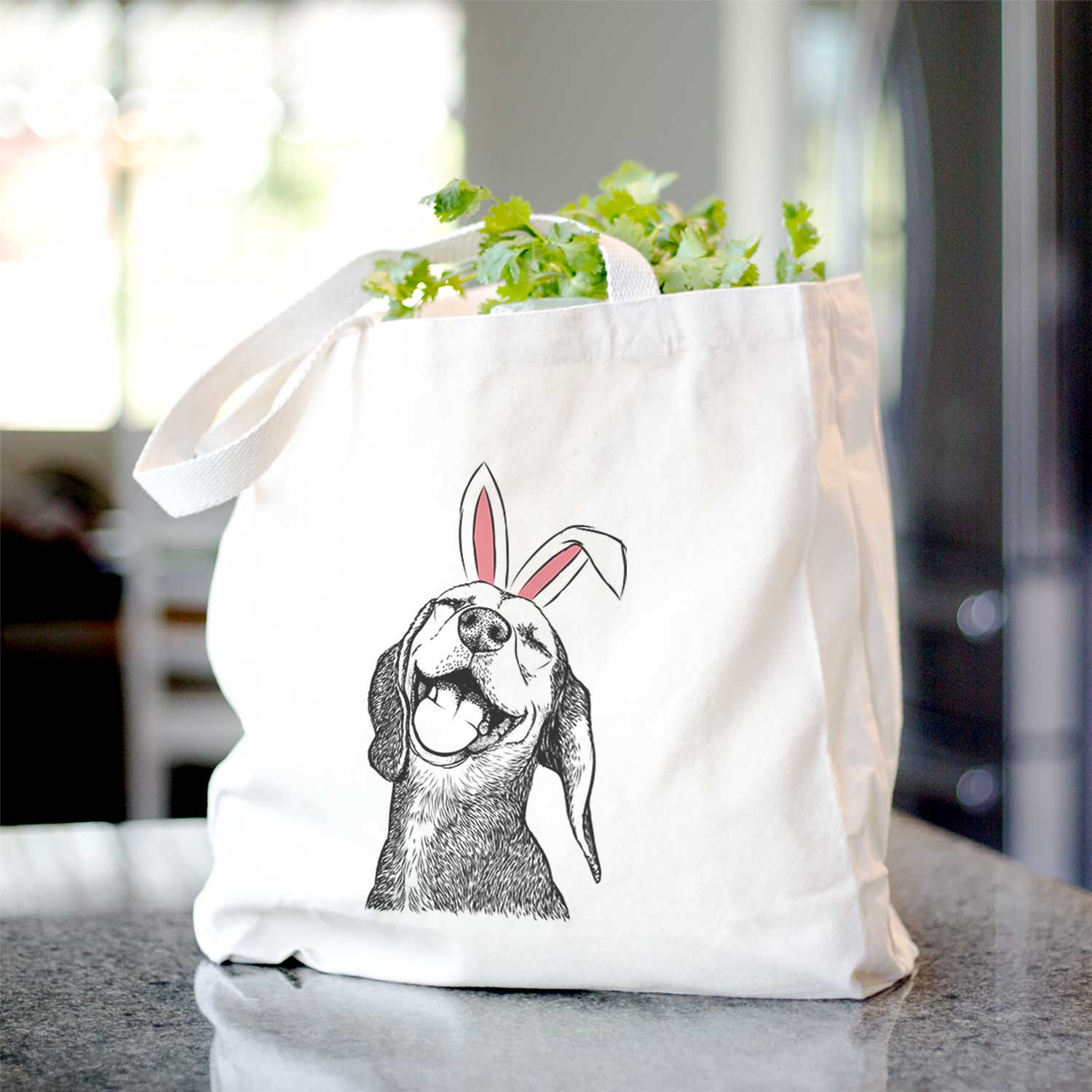 Belle the Hound Mix - Tote Bag