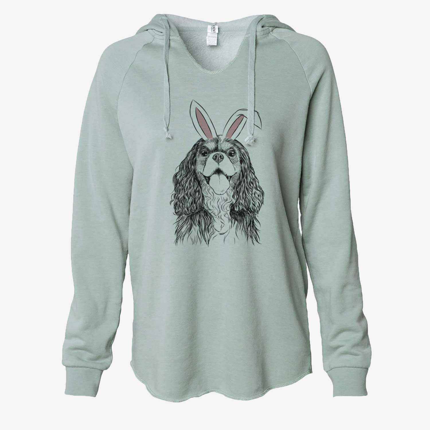 Easter Brandy the Cavalier King Charles Spaniel - Cali Wave Hooded Sweatshirt