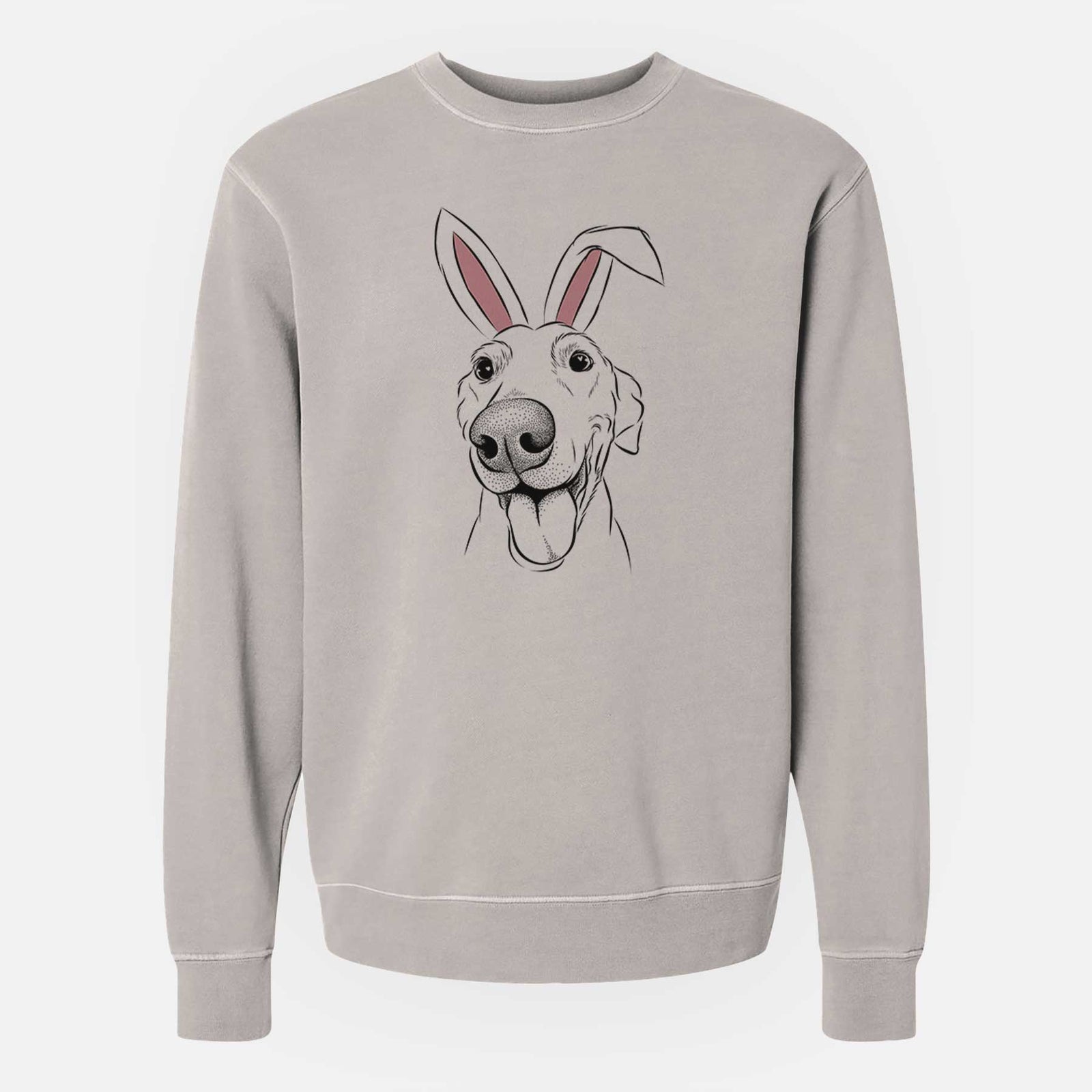 Easter Buddy the Buddy the Sato / American Village Dog - Unisex Pigment Dyed Crew Sweatshirt