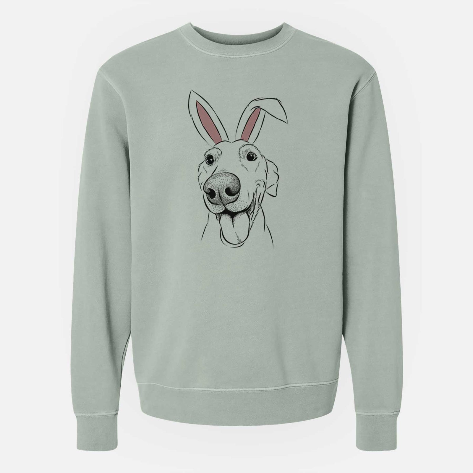 Easter Buddy the Buddy the Sato / American Village Dog - Unisex Pigment Dyed Crew Sweatshirt