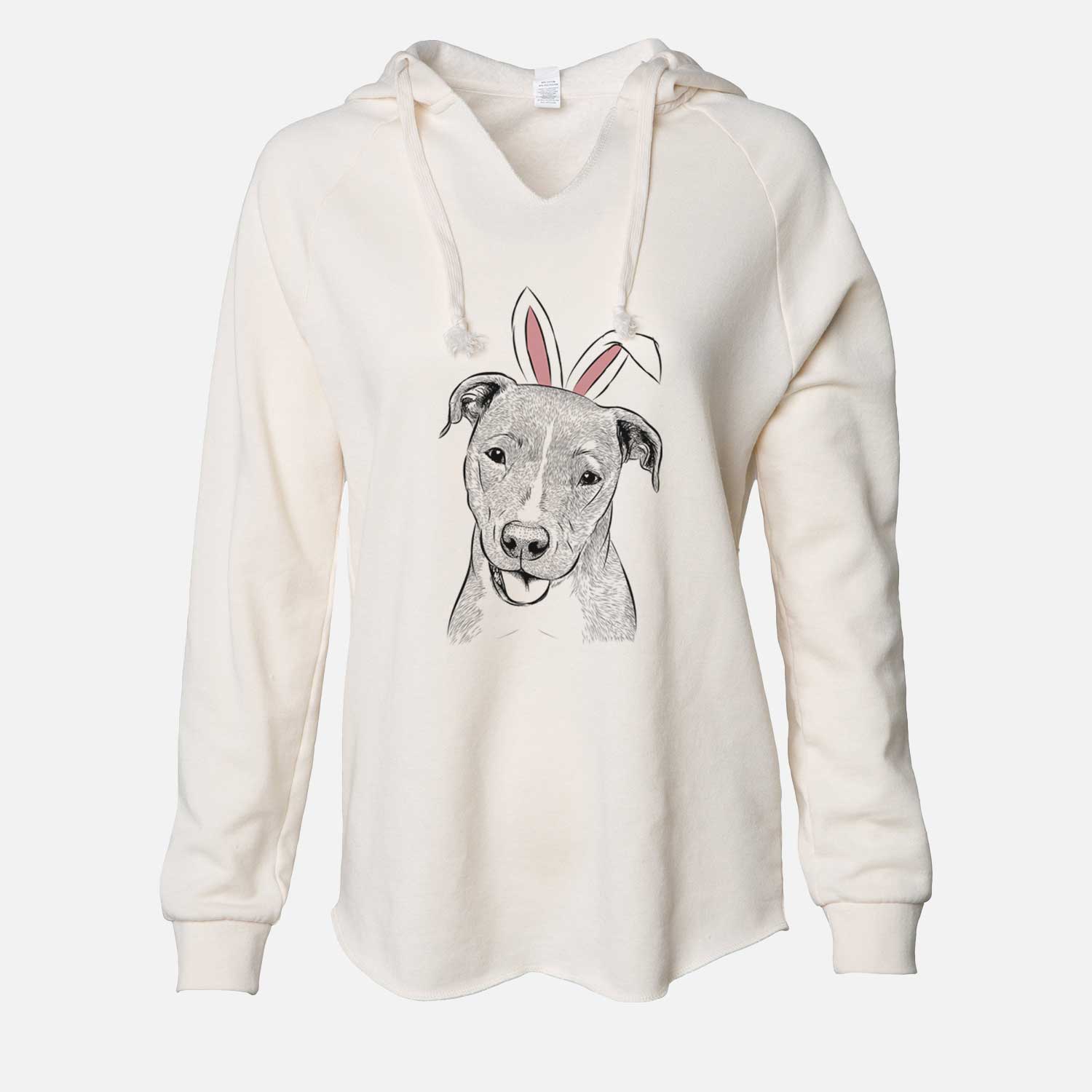 Easter Claiborne the American Staffordshire Terrier - Cali Wave Hooded Sweatshirt
