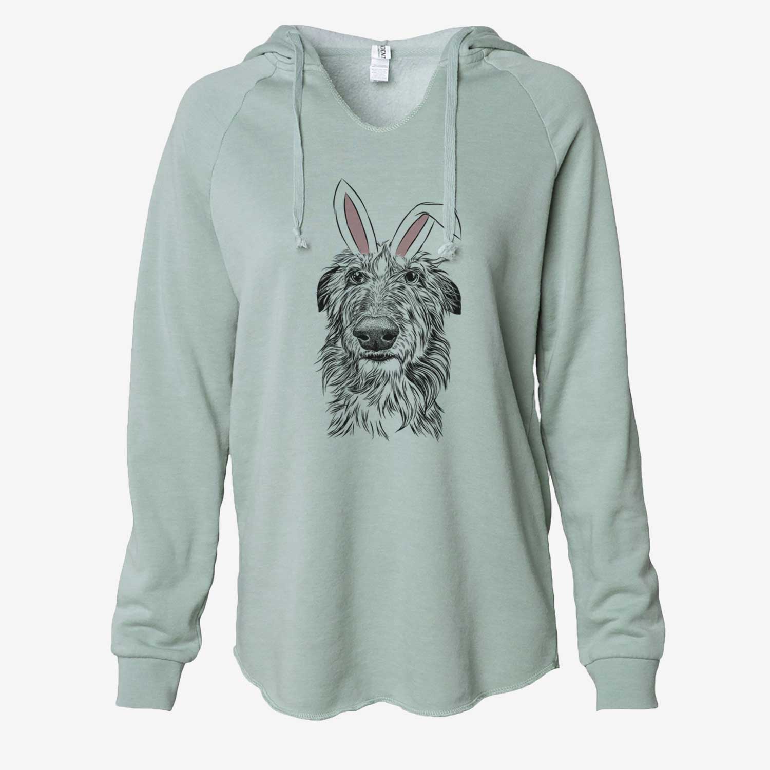 Easter Cleod the Scottish Deerhound - Cali Wave Hooded Sweatshirt