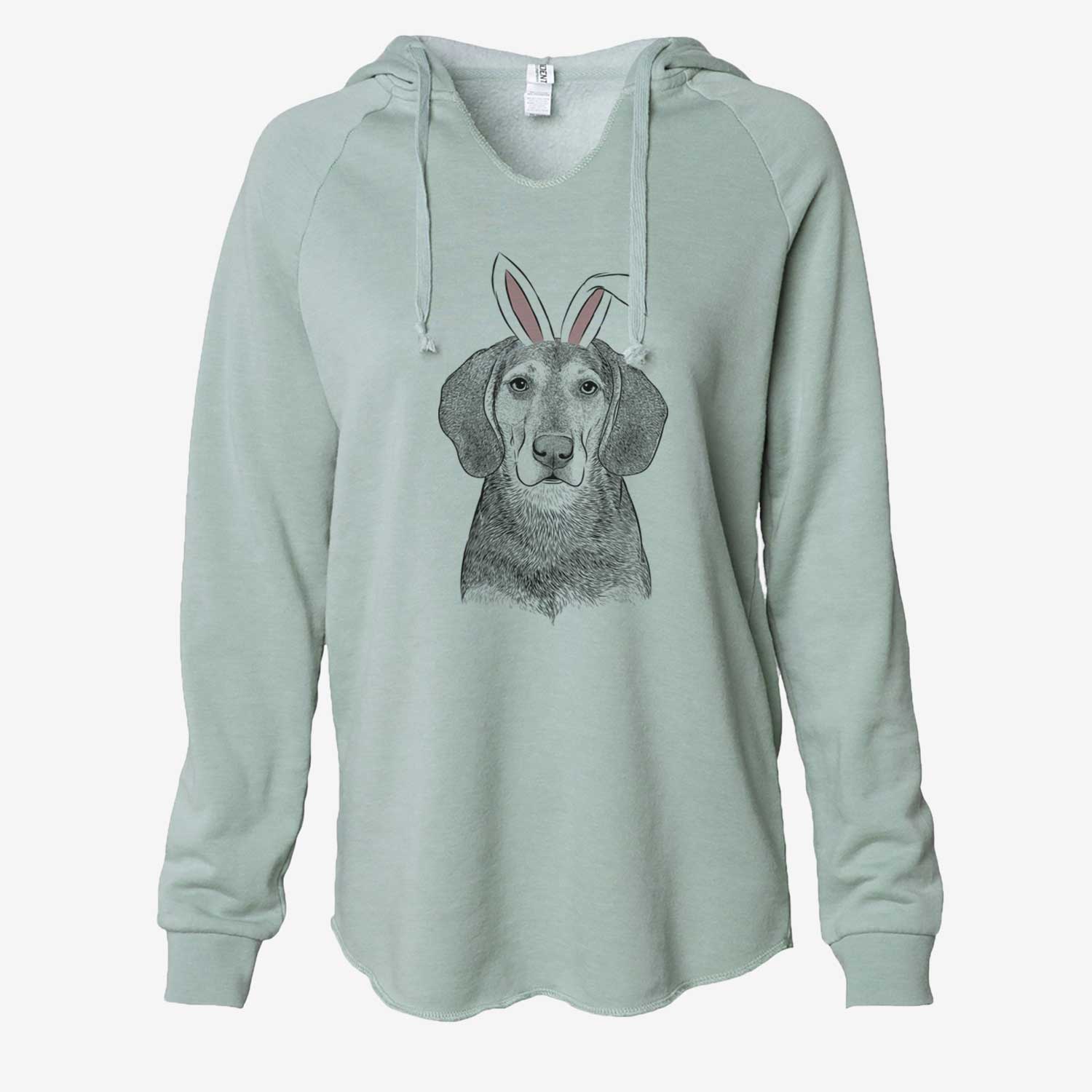 Easter Daisy the Hound Mix - Cali Wave Hooded Sweatshirt