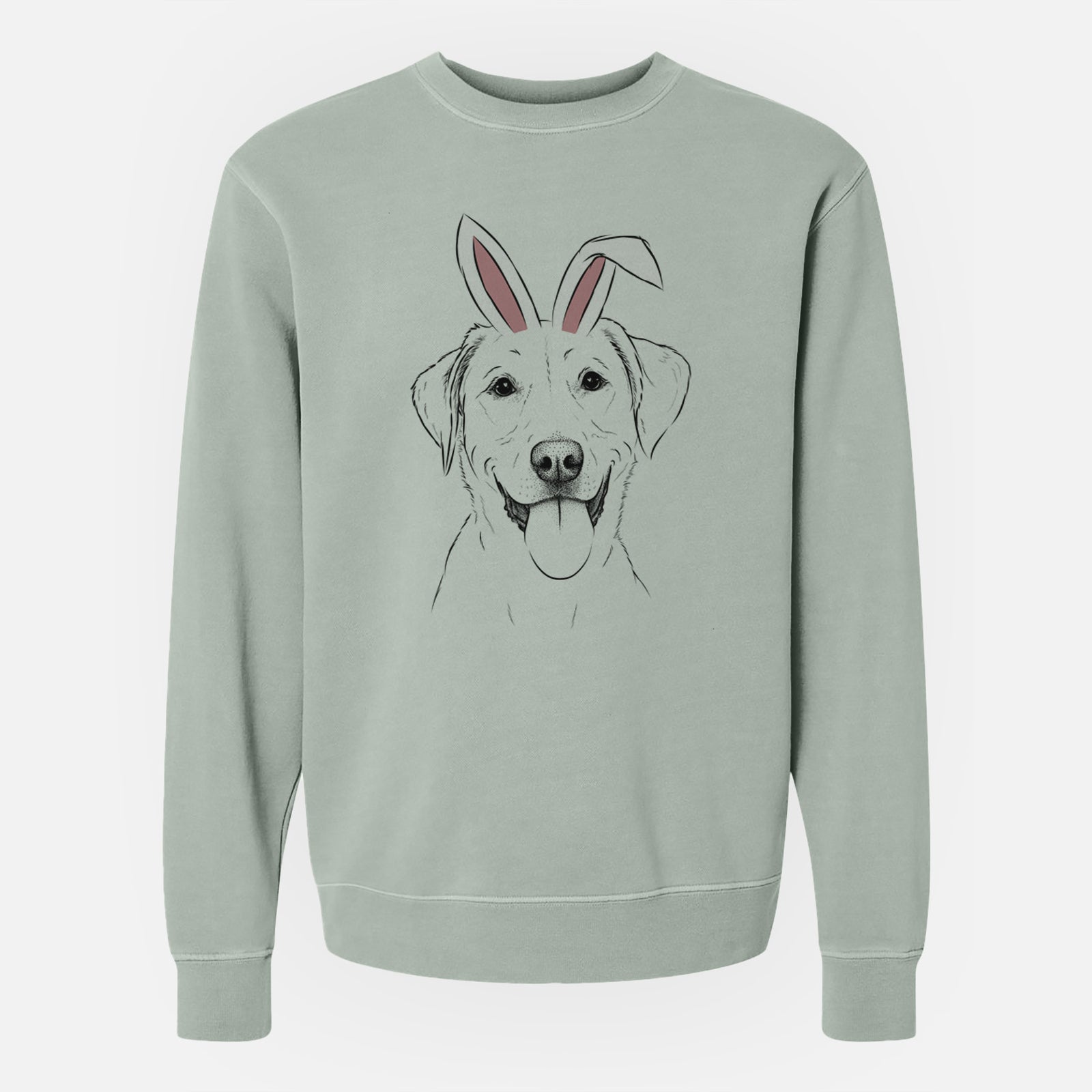 Easter Daisy the Labrador Retriever - Unisex Pigment Dyed Crew Sweatshirt