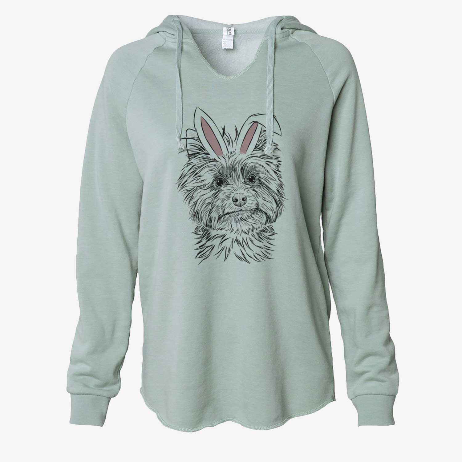 Easter Dakota the Yorkshire Terrier - Cali Wave Hooded Sweatshirt