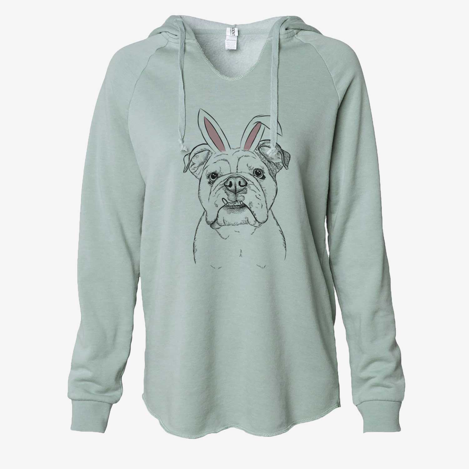 Easter Dazy the English Bulldog - Cali Wave Hooded Sweatshirt