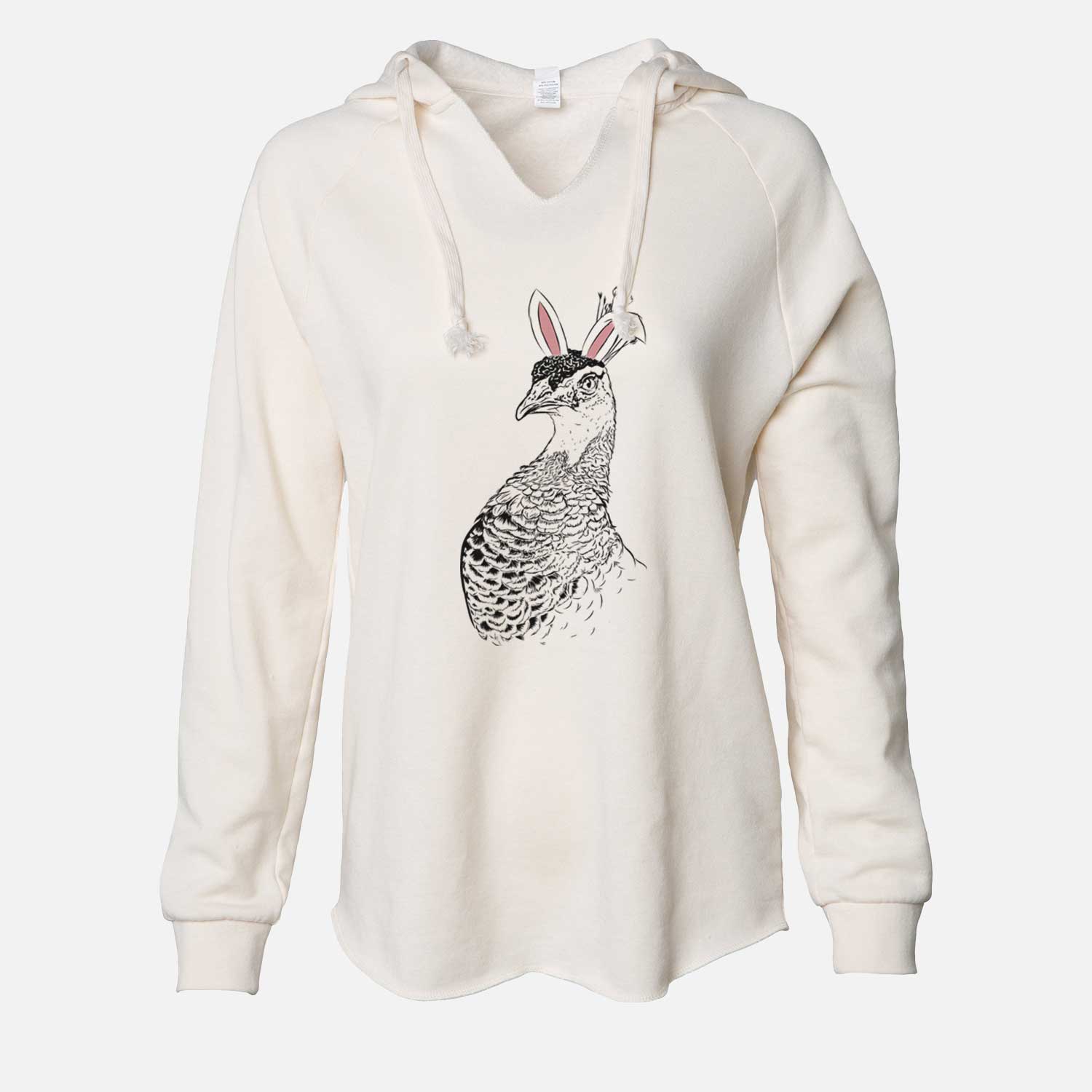 Easter Dee the Peahen - Cali Wave Hooded Sweatshirt