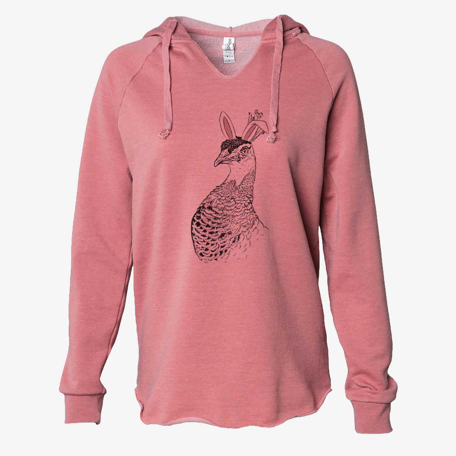Easter Dee the Peahen - Cali Wave Hooded Sweatshirt