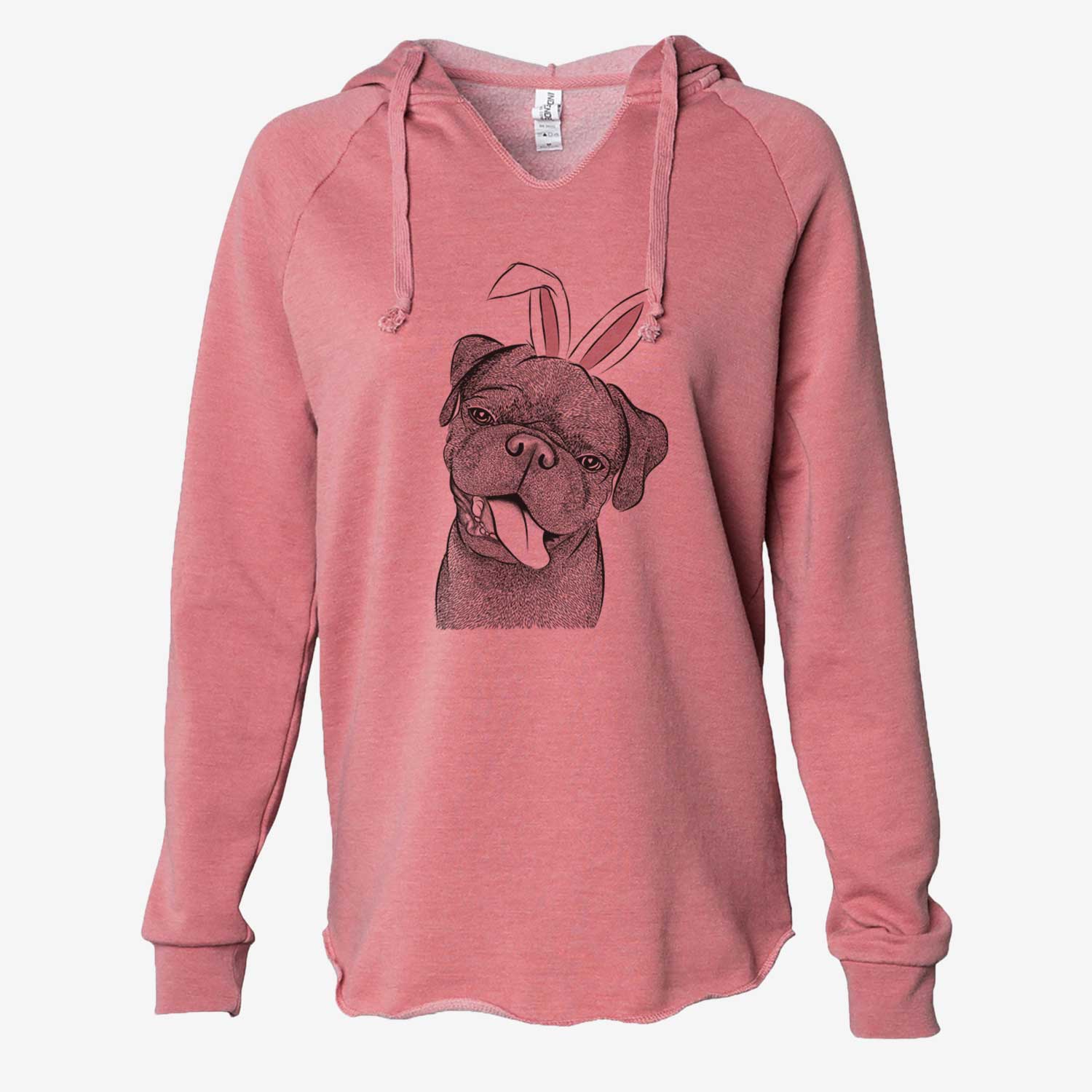 Easter Dudley Danger the Pug - Cali Wave Hooded Sweatshirt