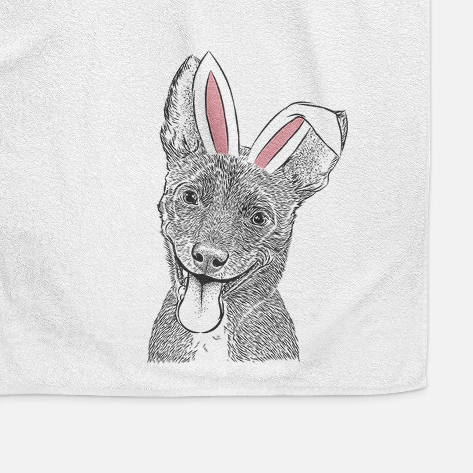 Elvira the Terrier Mix Decorative Hand Towel