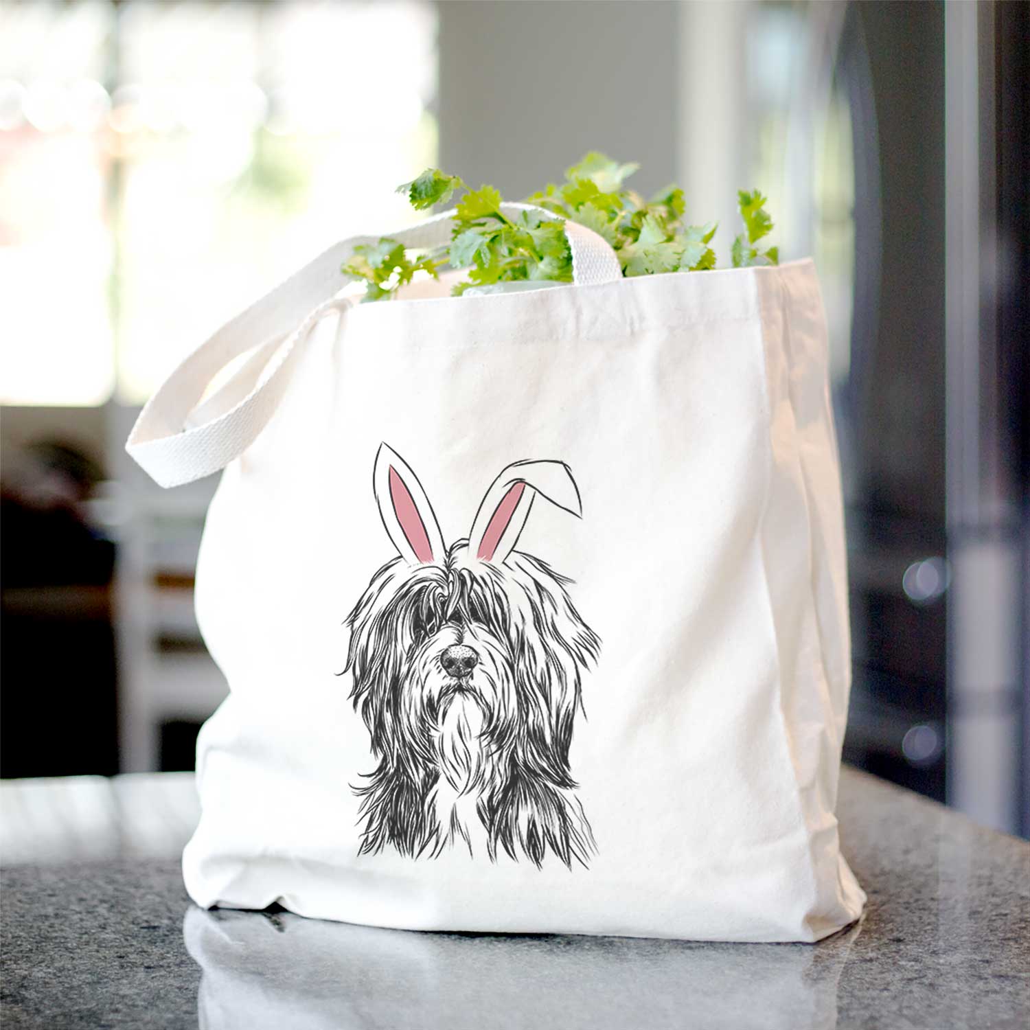 Fiji the Polish Lowland Sheepdog - Tote Bag