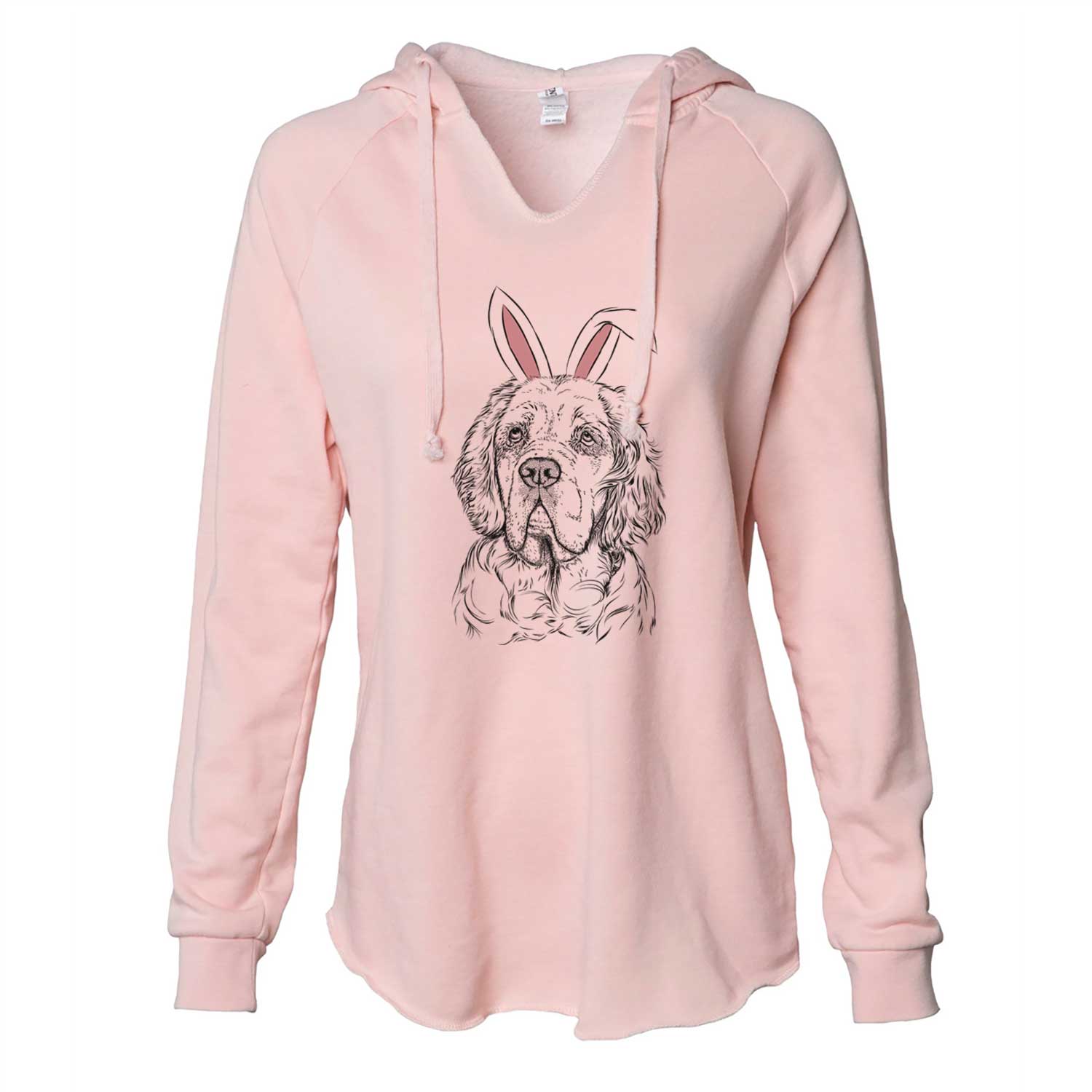 Easter Gary the Clumber Spaniel - Cali Wave Hooded Sweatshirt
