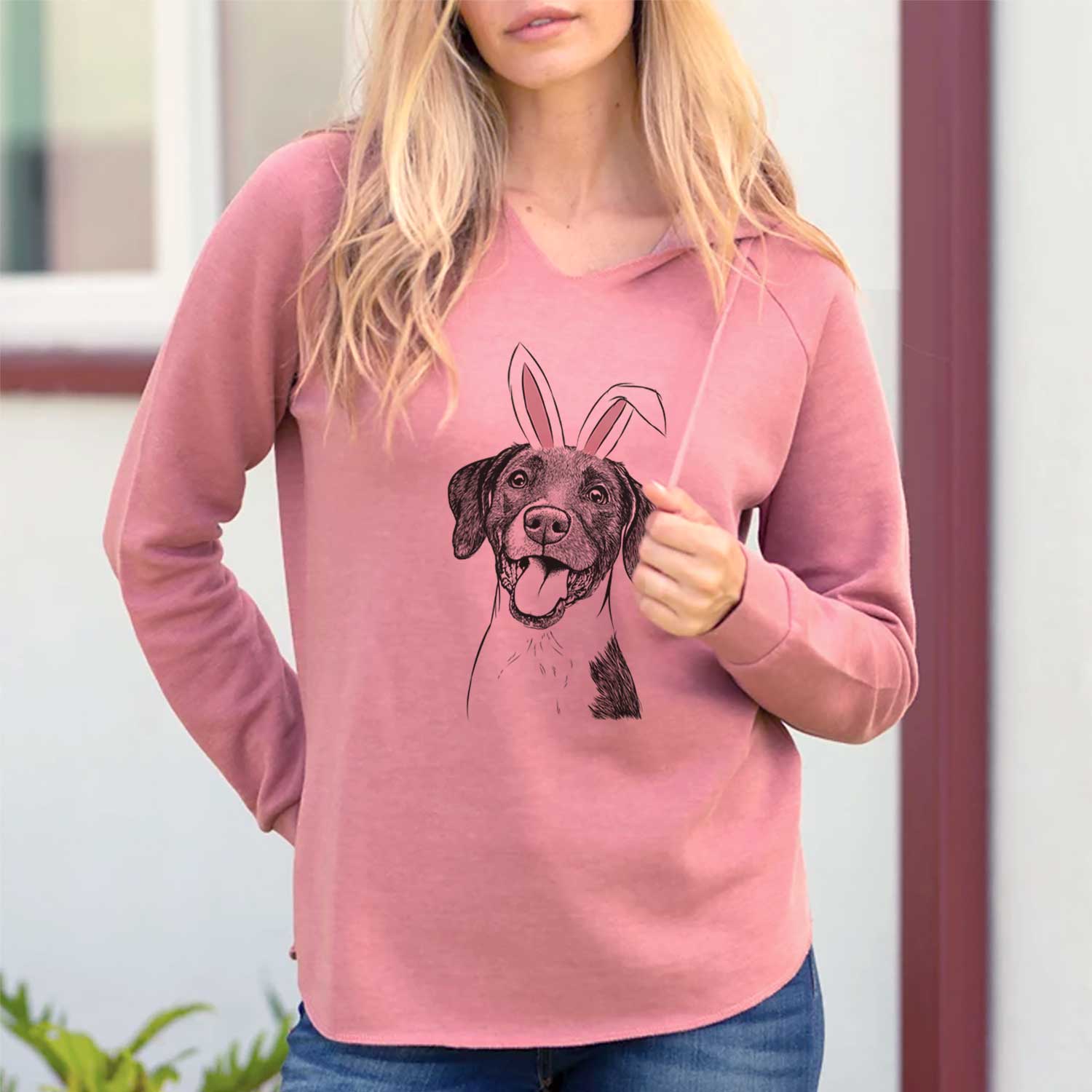Easter Harper the Mixed Breed - Cali Wave Hooded Sweatshirt