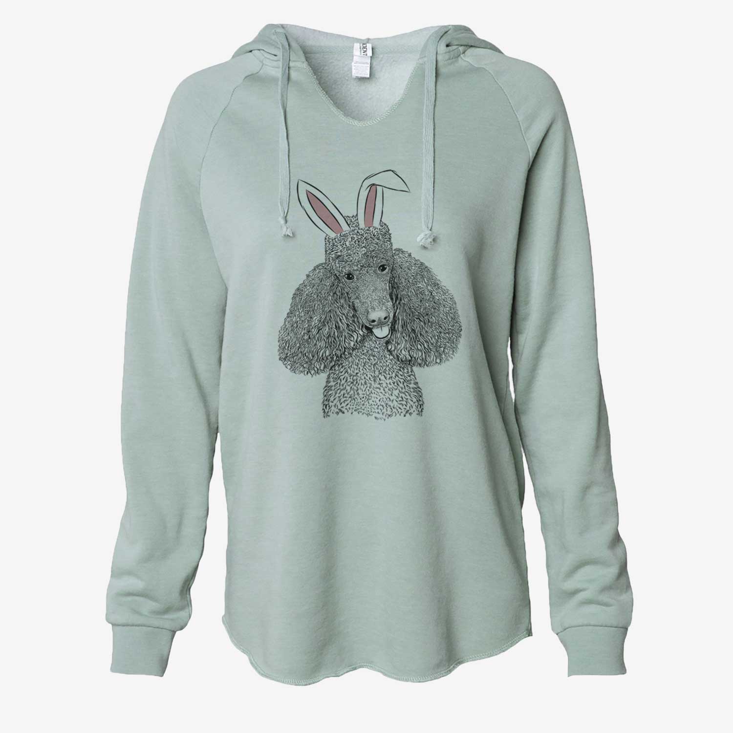 Easter Henry the Standard Poodle - Cali Wave Hooded Sweatshirt