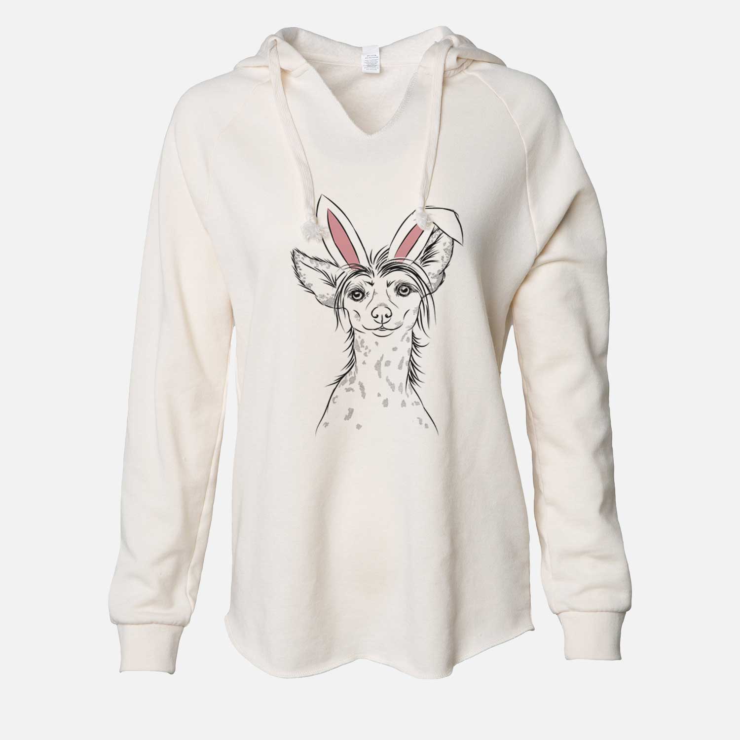 Easter Hudson the Chinese Crested - Cali Wave Hooded Sweatshirt