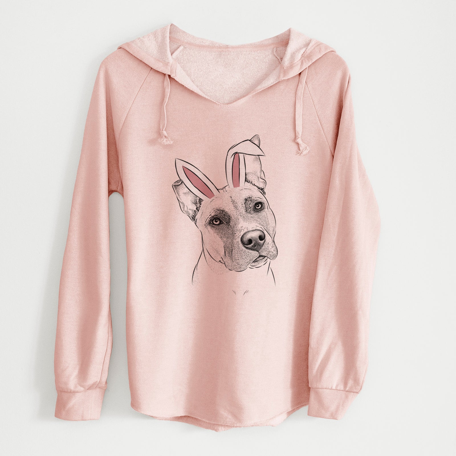 Easter Ivy the Pitbull Mix - Cali Wave Hooded Sweatshirt
