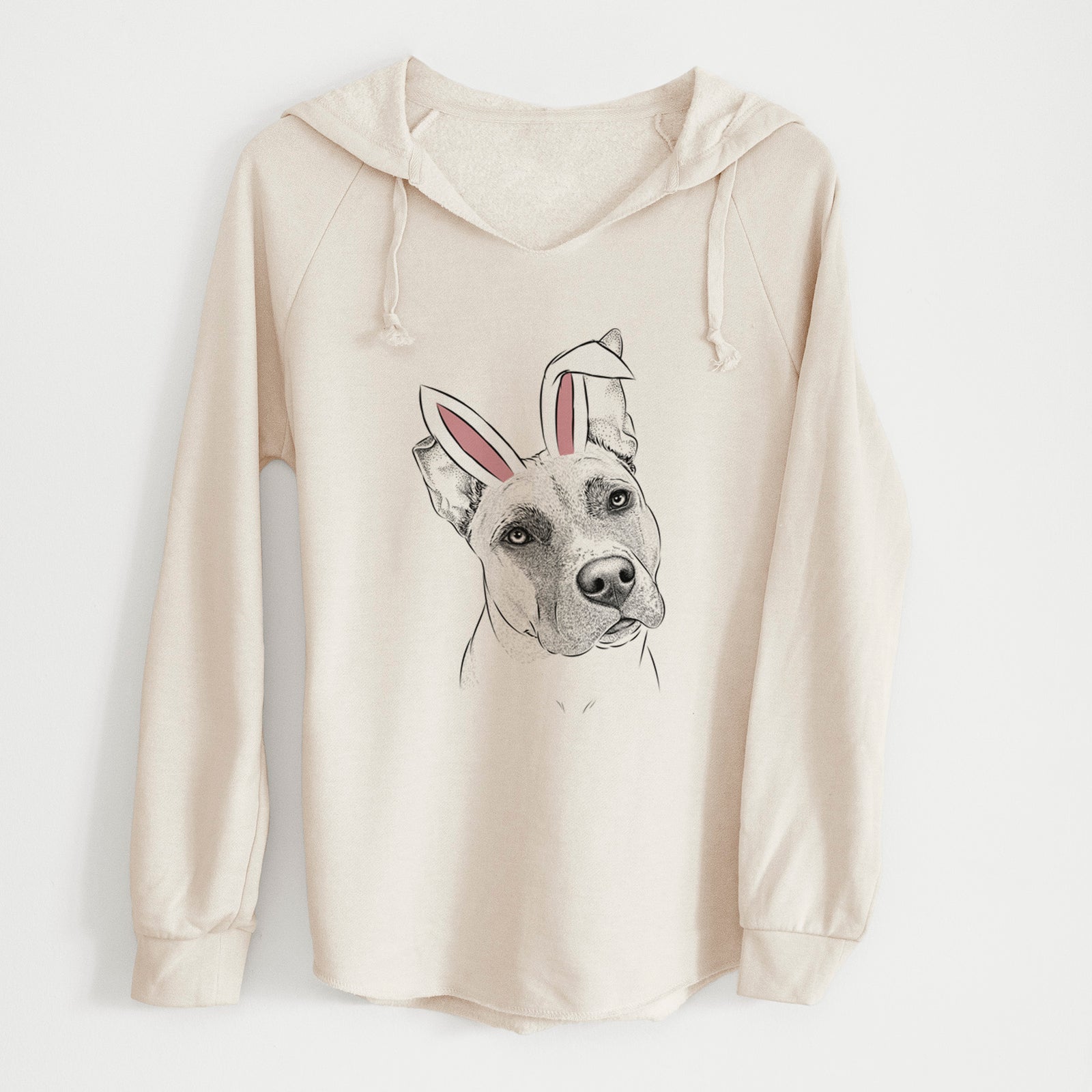 Easter Ivy the Pitbull Mix - Cali Wave Hooded Sweatshirt