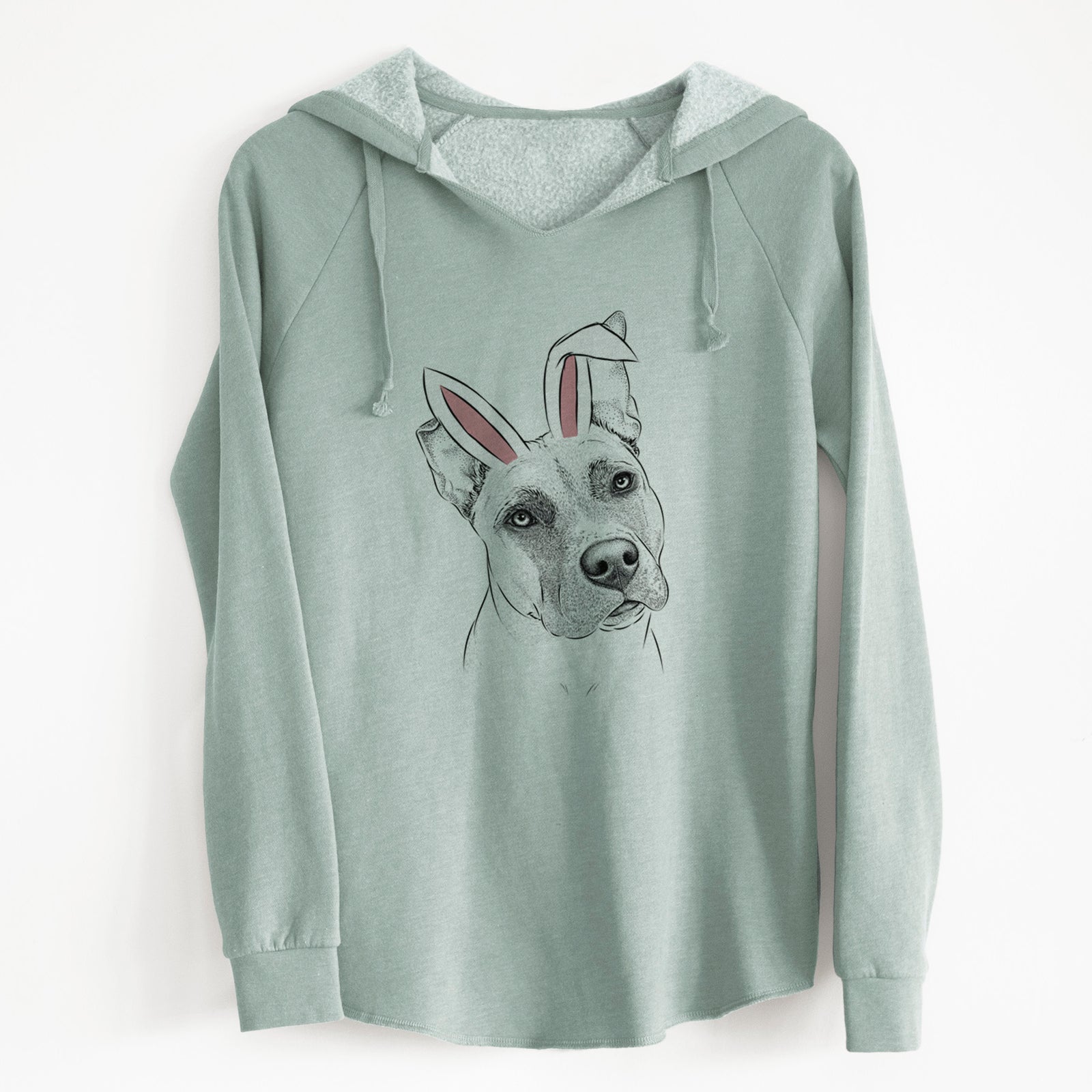 Easter Ivy the Pitbull Mix - Cali Wave Hooded Sweatshirt