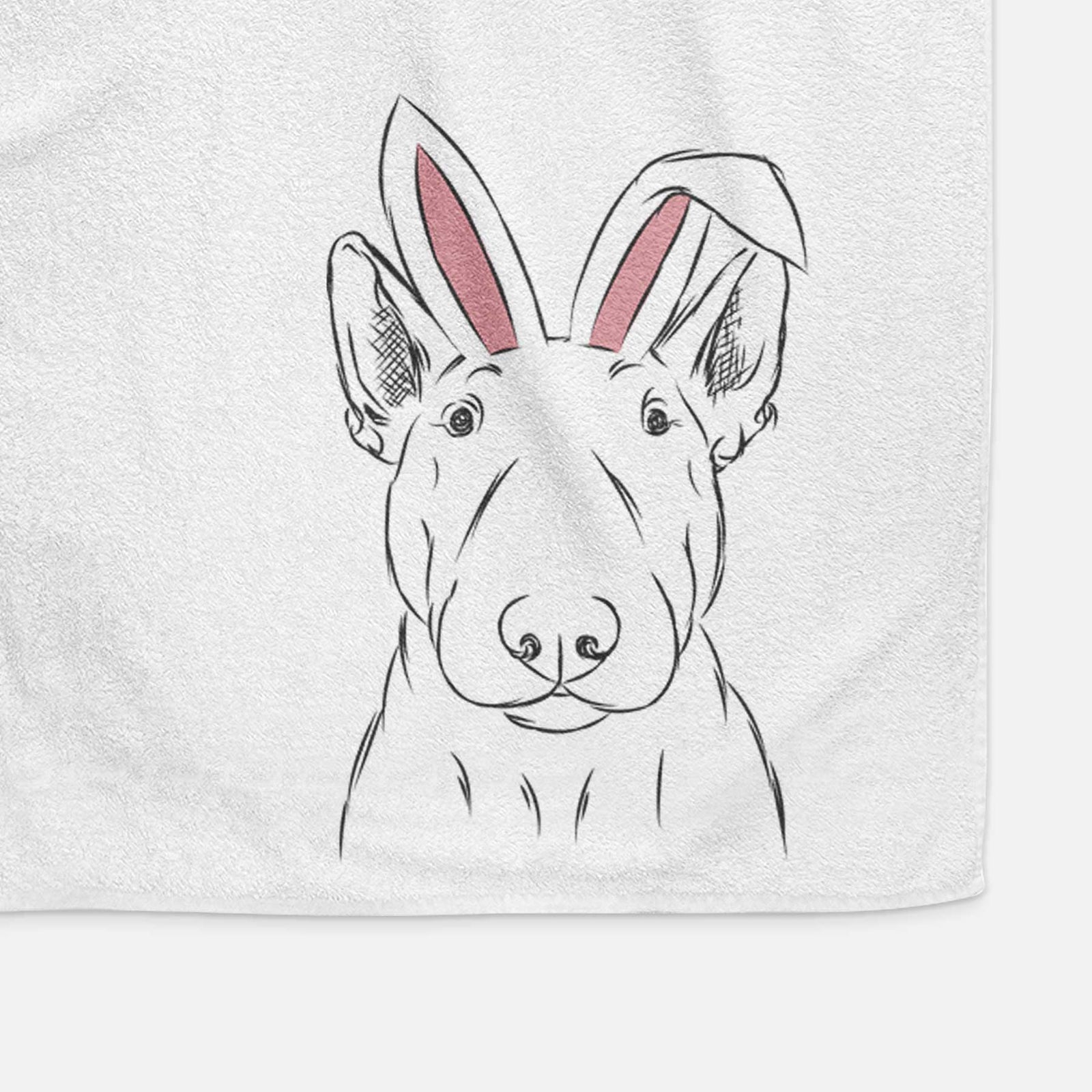 Jett the Bull Terrier Decorative Hand Towel