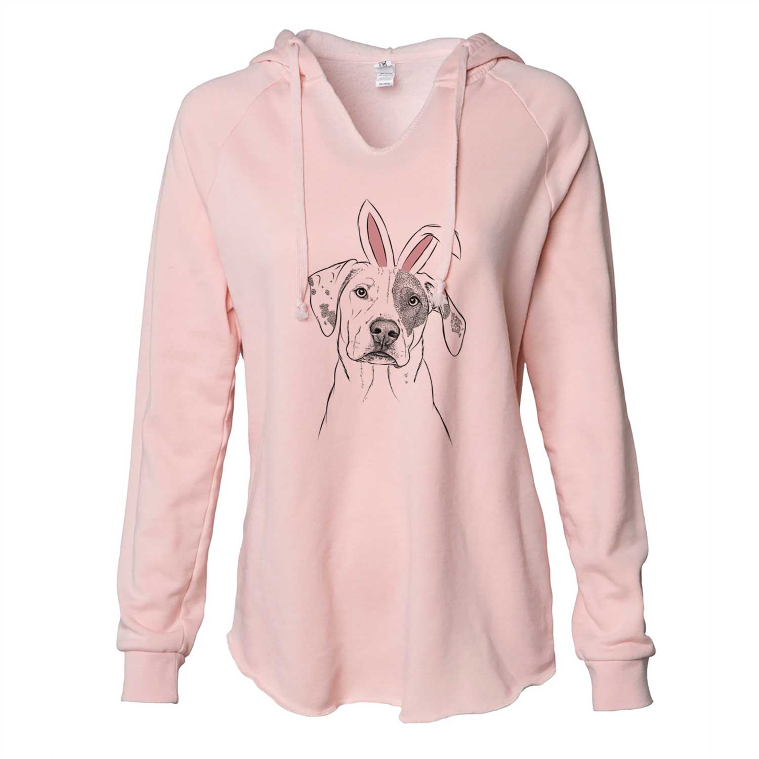 Easter Julio the Dogo Argentino Mix - Cali Wave Hooded Sweatshirt