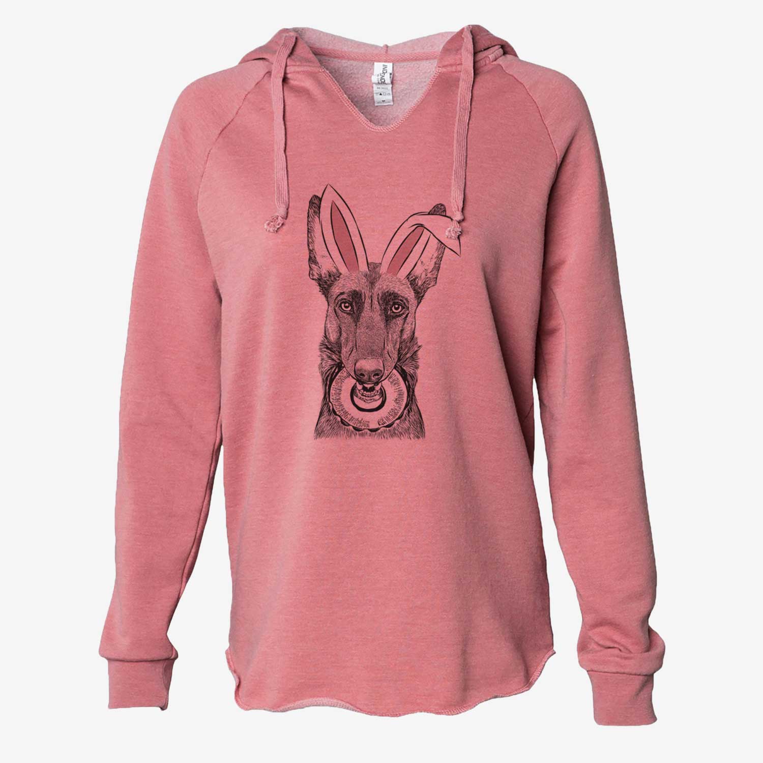 Easter Juno the Belgian Malinois - Cali Wave Hooded Sweatshirt