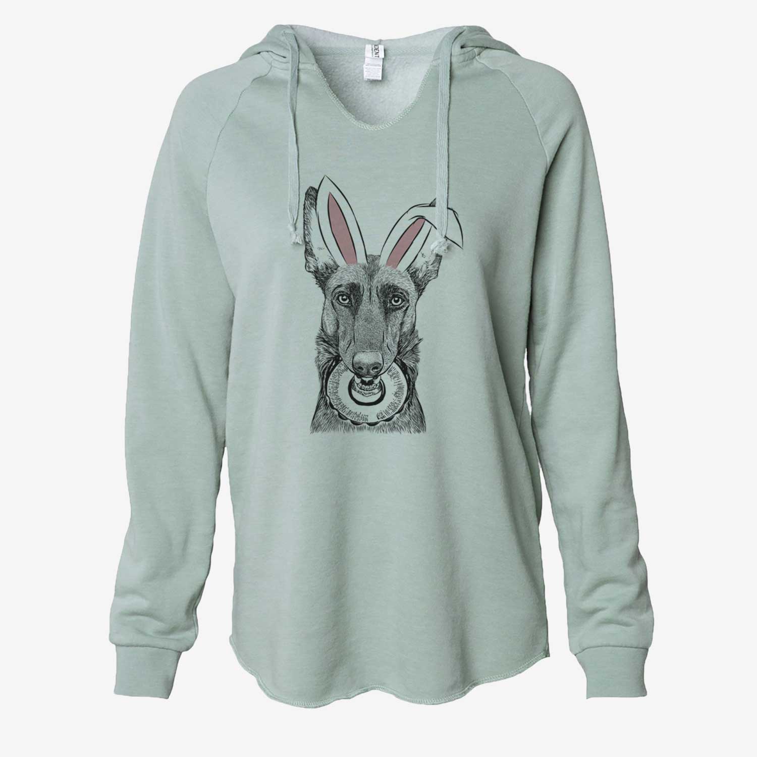 Easter Juno the Belgian Malinois - Cali Wave Hooded Sweatshirt