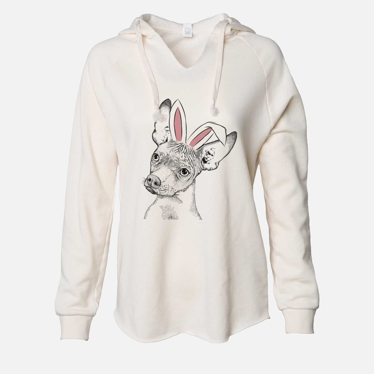 Easter Kahlo the Xoloitzcuintli - Cali Wave Hooded Sweatshirt