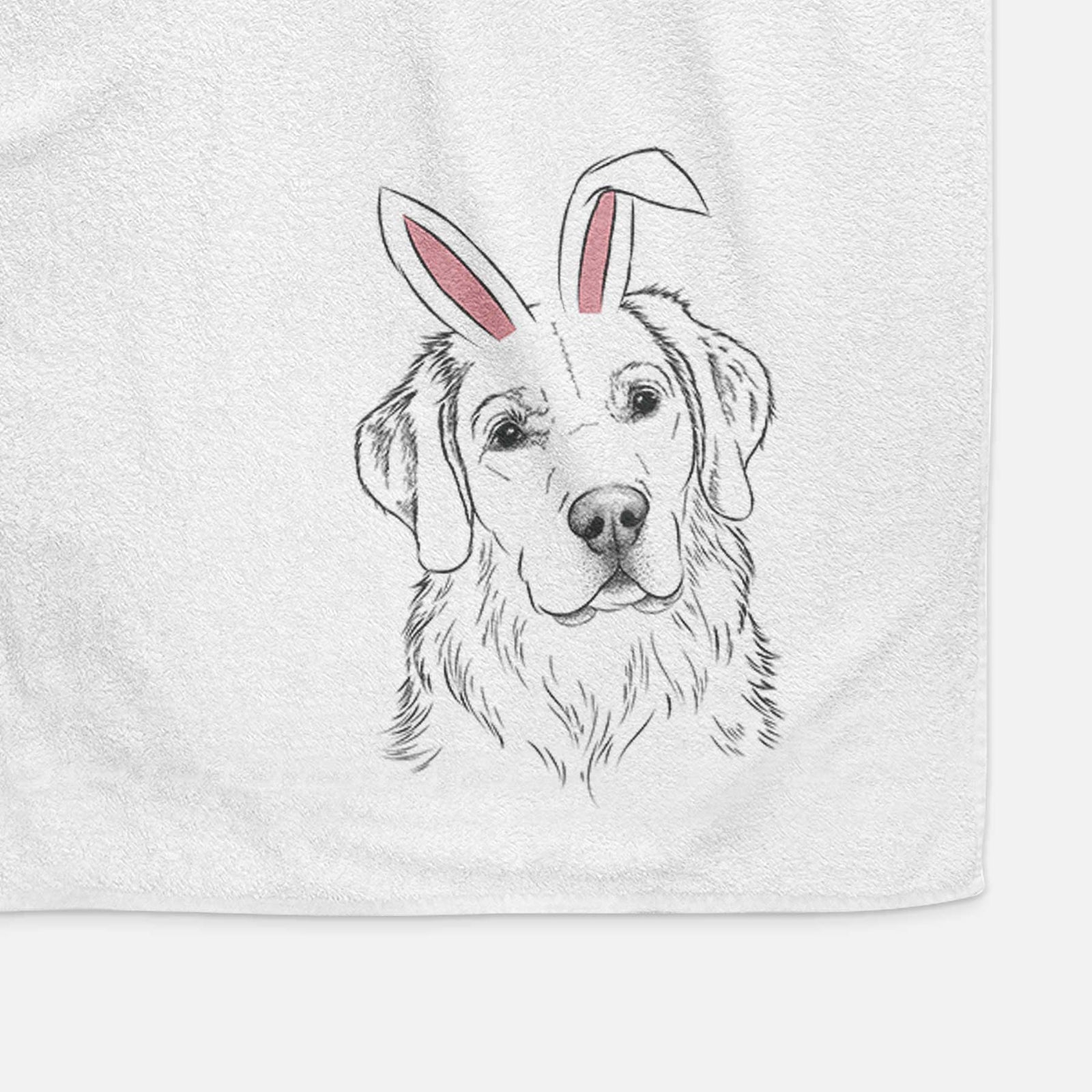 Kula the Golden Retriever Decorative Hand Towel
