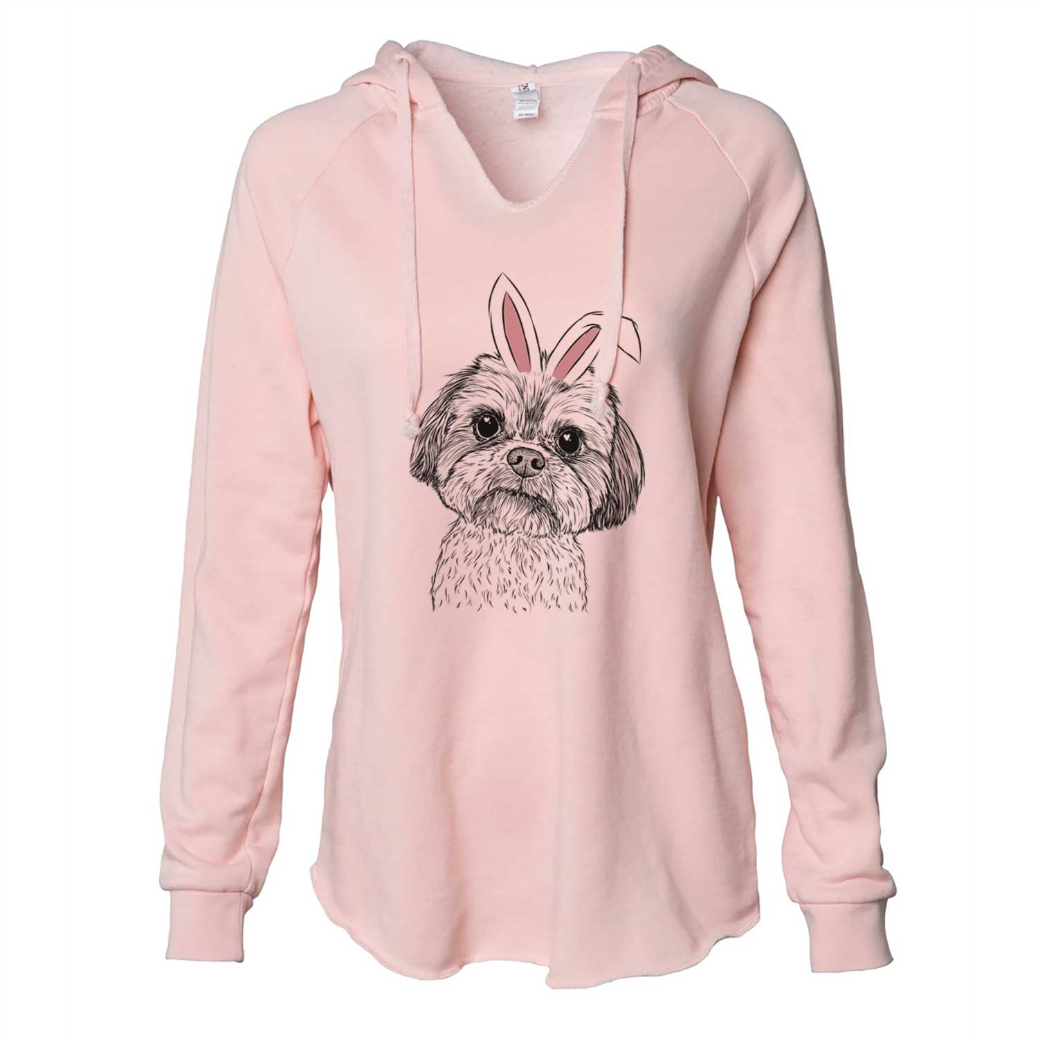 Easter Lucy the Shorkie - Cali Wave Hooded Sweatshirt