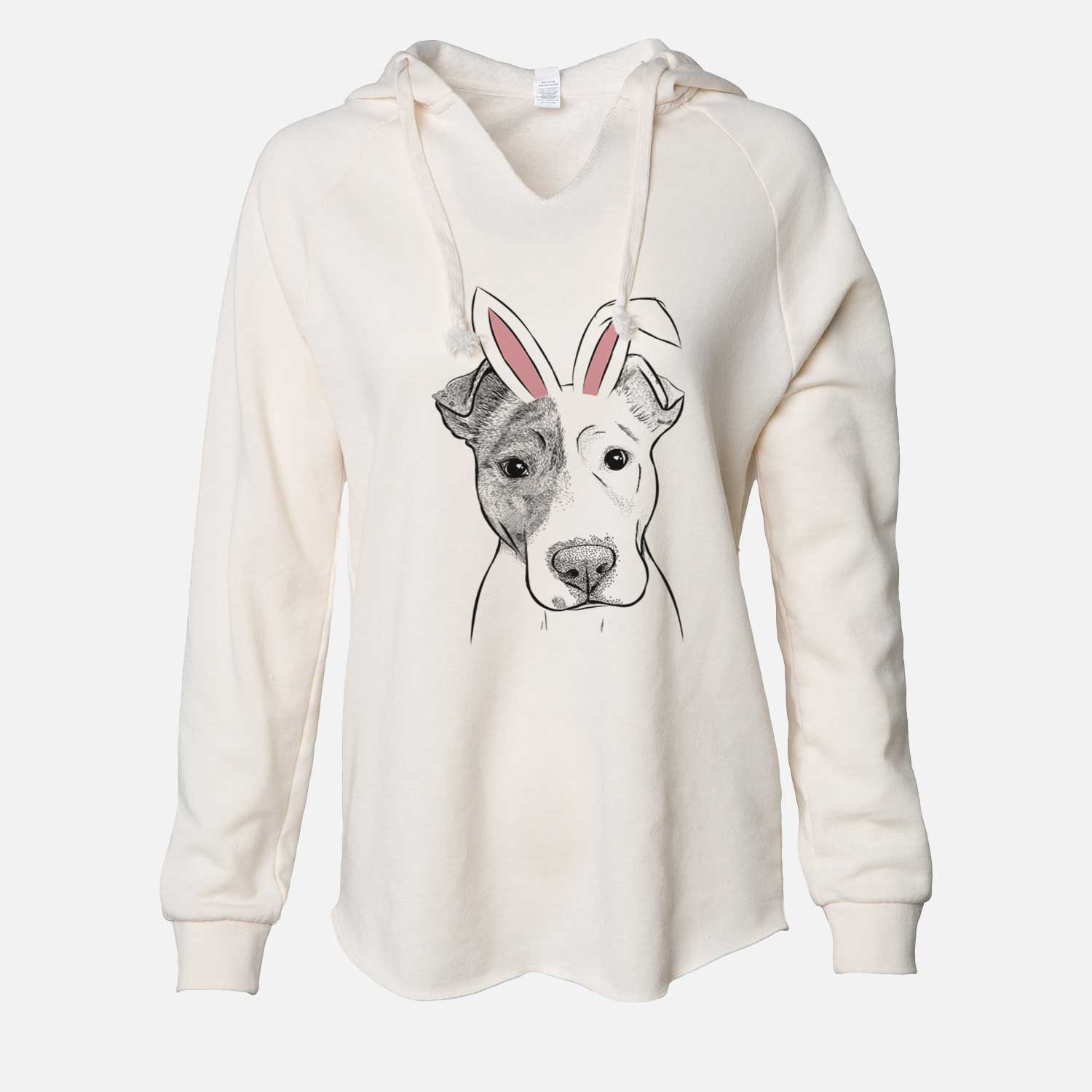 Easter Manchi the Pitbull Mix - Cali Wave Hooded Sweatshirt