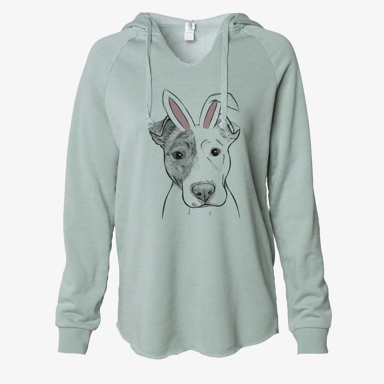 Easter Manchi the Pitbull Mix - Cali Wave Hooded Sweatshirt